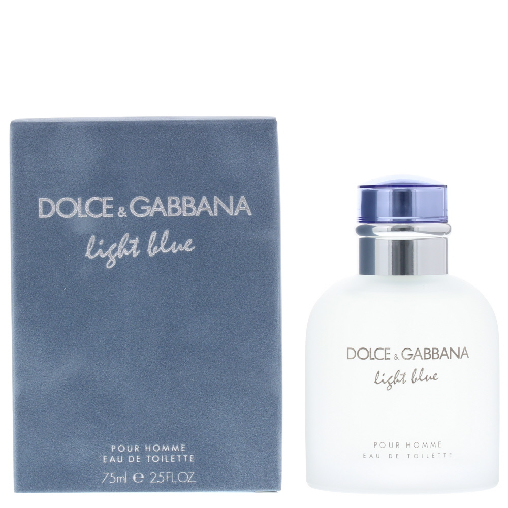 Dolce & Gabbana Mens Light Blue Pour Homme Eau de Toilette 75ml Spray - One Size