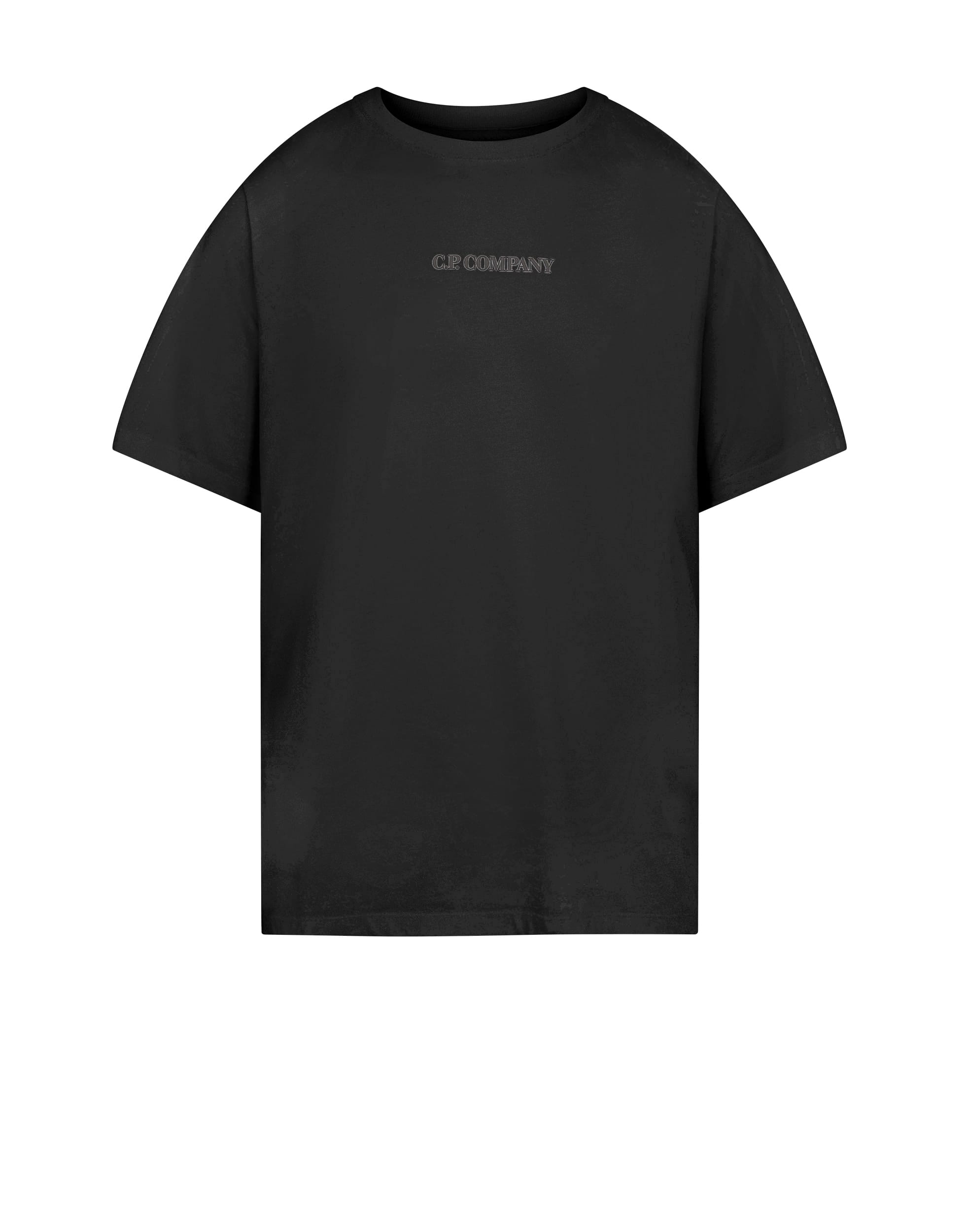 C.P. Company Mens 30/1 Blurry Logo T-Shirt in Black - Size X-Small