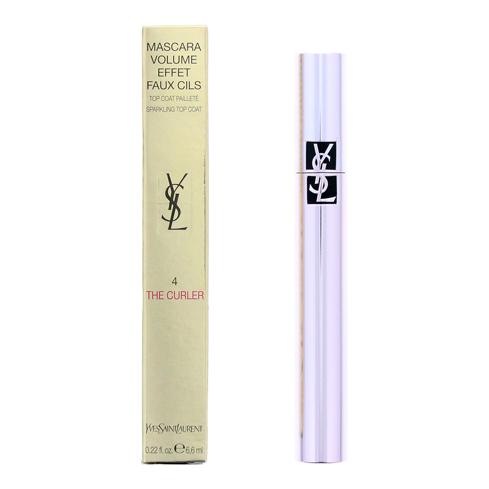 Yves Saint Laurent Unisex The Curler Sparkling Top Coat Mascara 6.6ml - Silver - Black - One Size