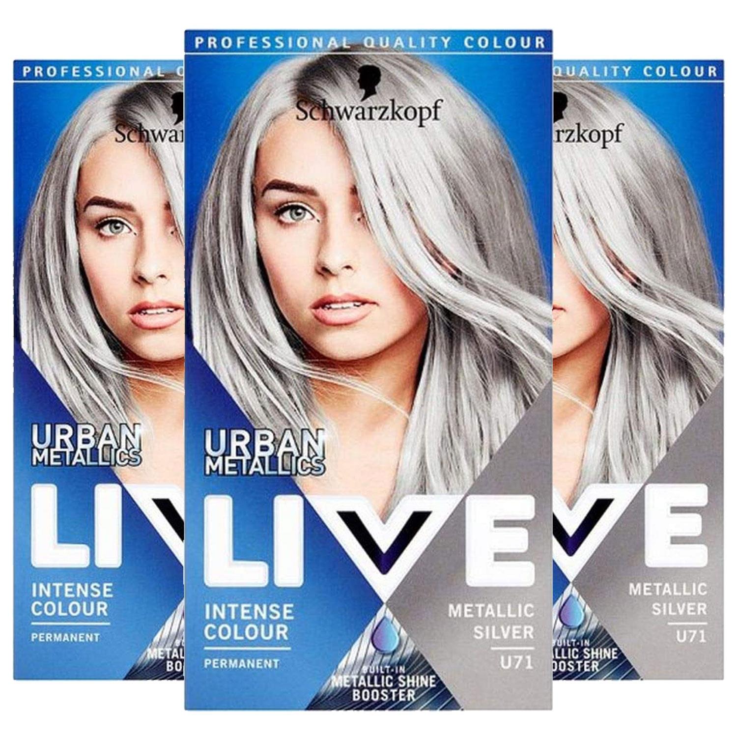 Schwarzkopf Womens 3x LIVE Ultra Violet Permanent Hair Dye, Colour + Lift L76 - Red - One Size