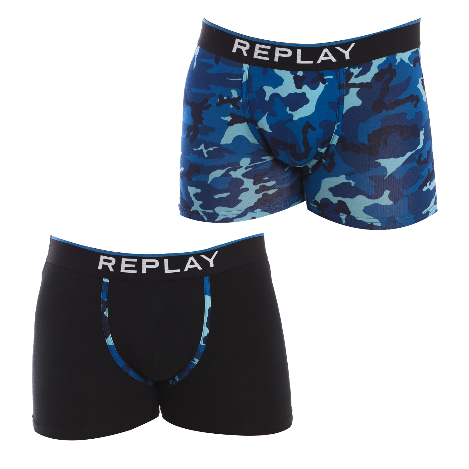 Replay Mens Pack-2 Boxers I101195 men - Multicolour - Size 2XL