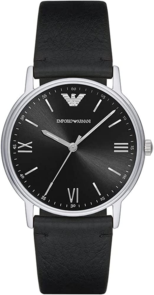 Emporio Armani Kappa Mens Black Watch AR11013 Leather (archived) - One Size