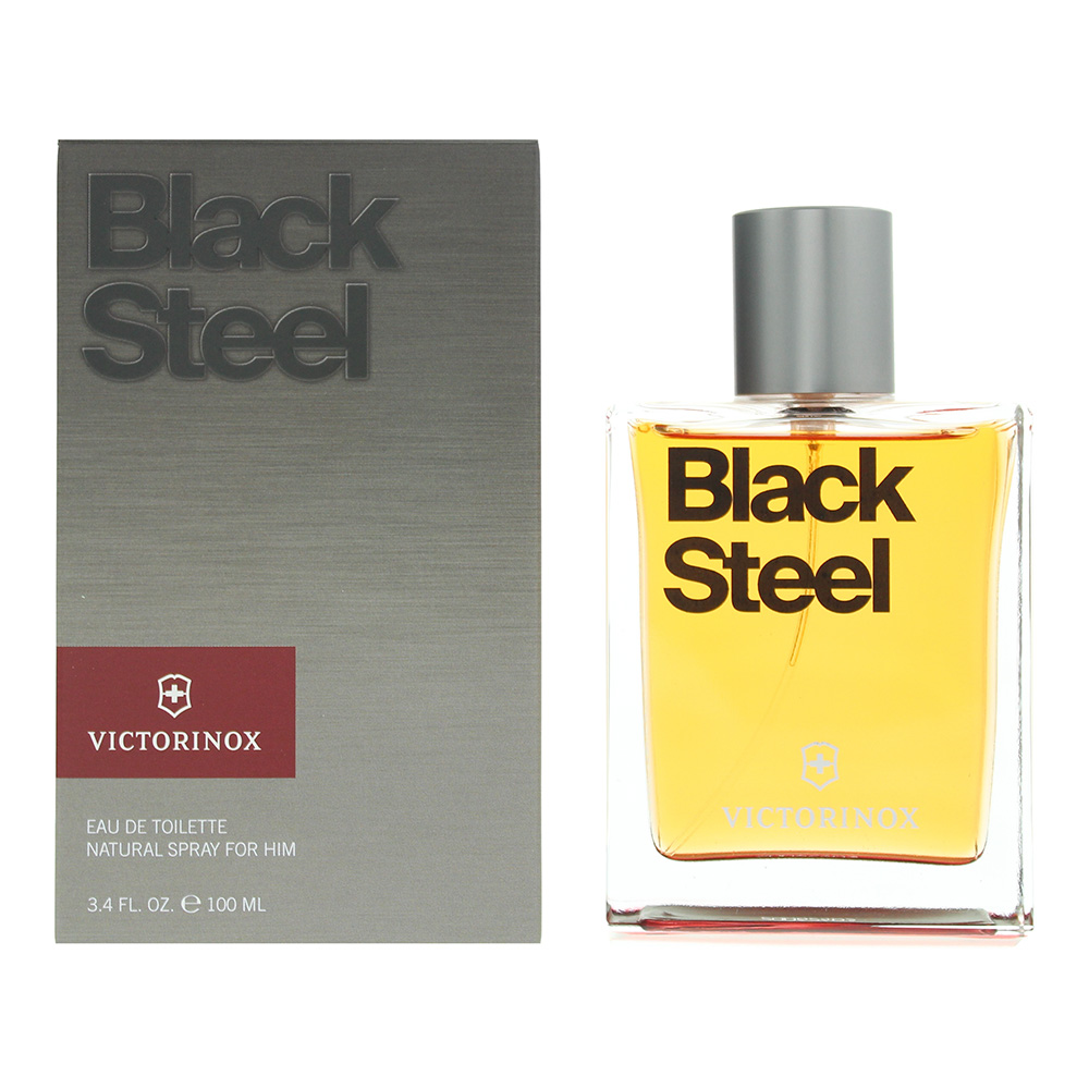 Swiss Army Mens Black Steel Eau De Toilette 100ml - One Size