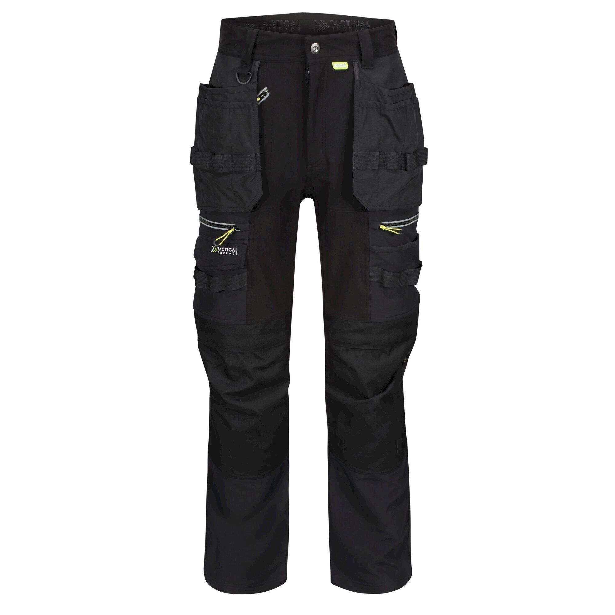 Regatta Mens Infiltrate Softshell Stretch Work Trousers (Black) - Size 40 Short