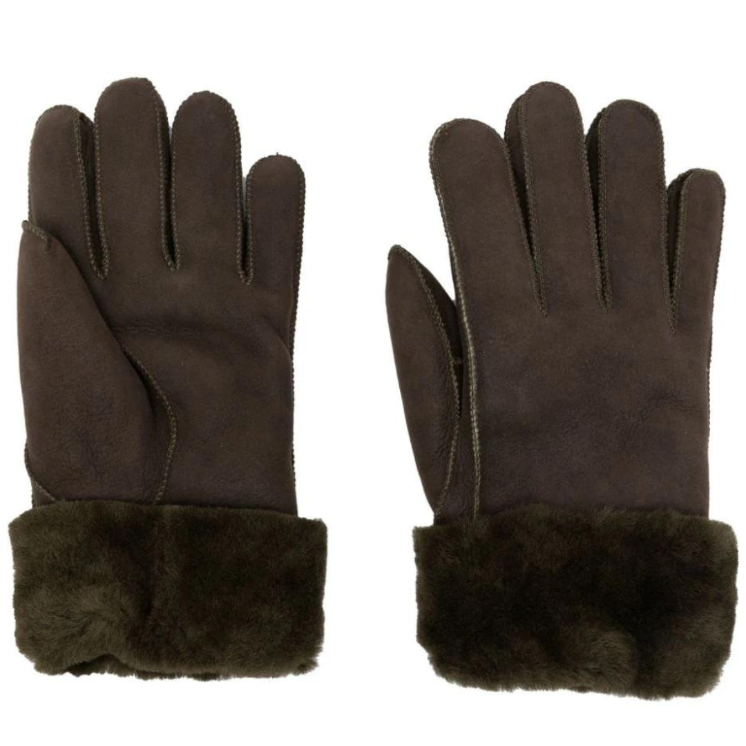 Parajumpers Womens Shearling Tobacco Brown Gloves - One Size