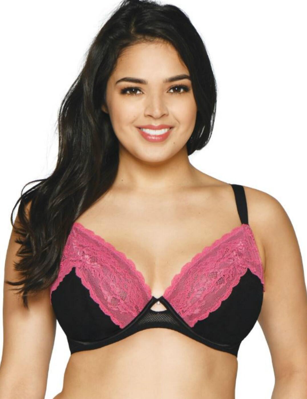 Curvy Kate Womens Ck004101 In Love With Lace Plunge Bra - Black - Size 32Dd