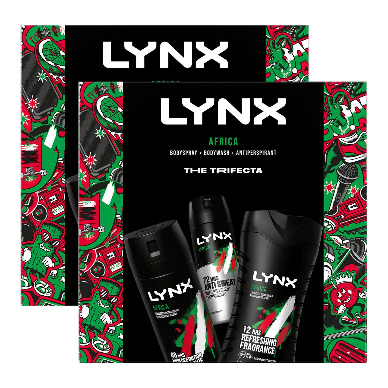 Lynx Mens Body wash,Body spray & Antiperspirant for Him, 2pk - One Size