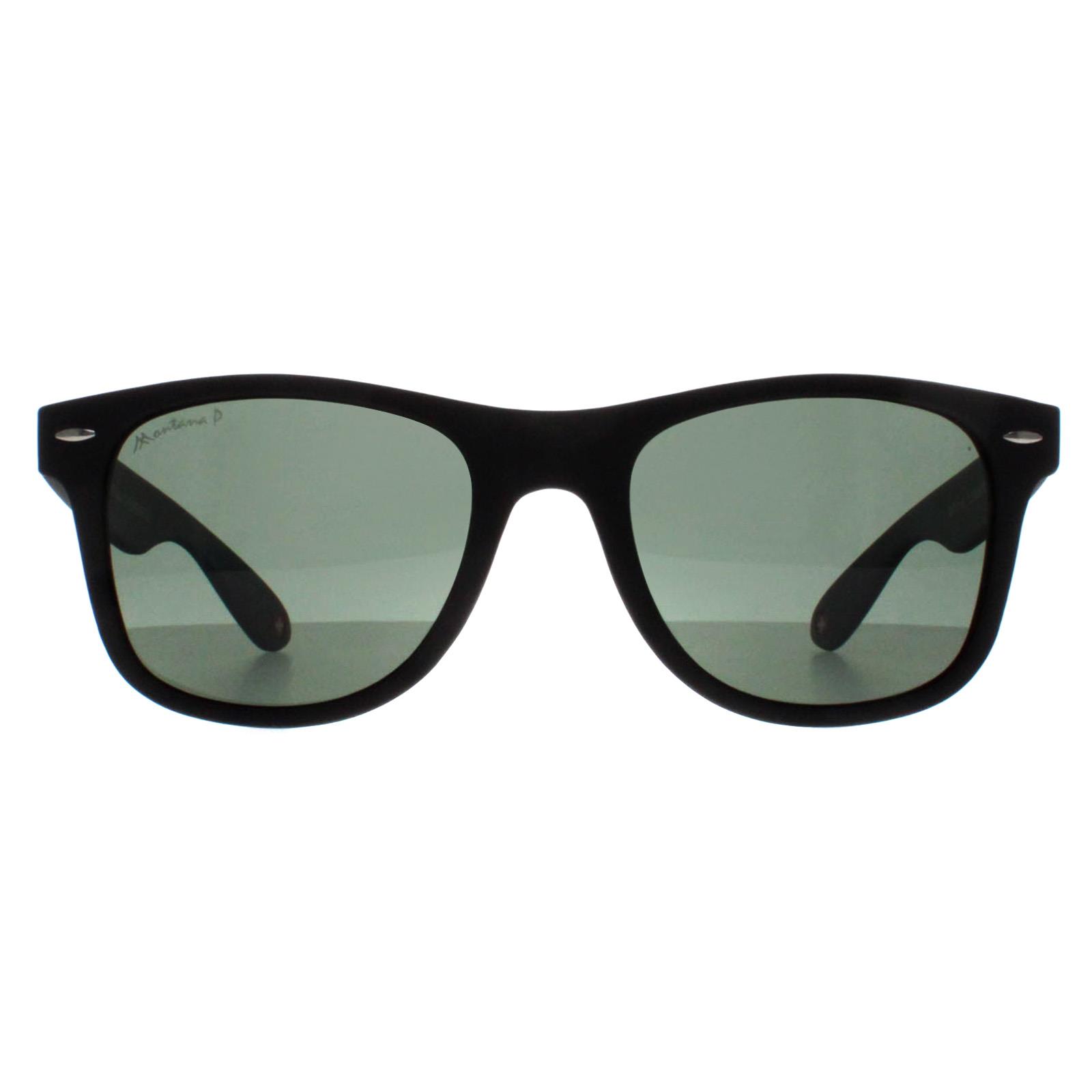 Montana Square Unisex Black G15 Green Polarized MP1A-XL - One Size