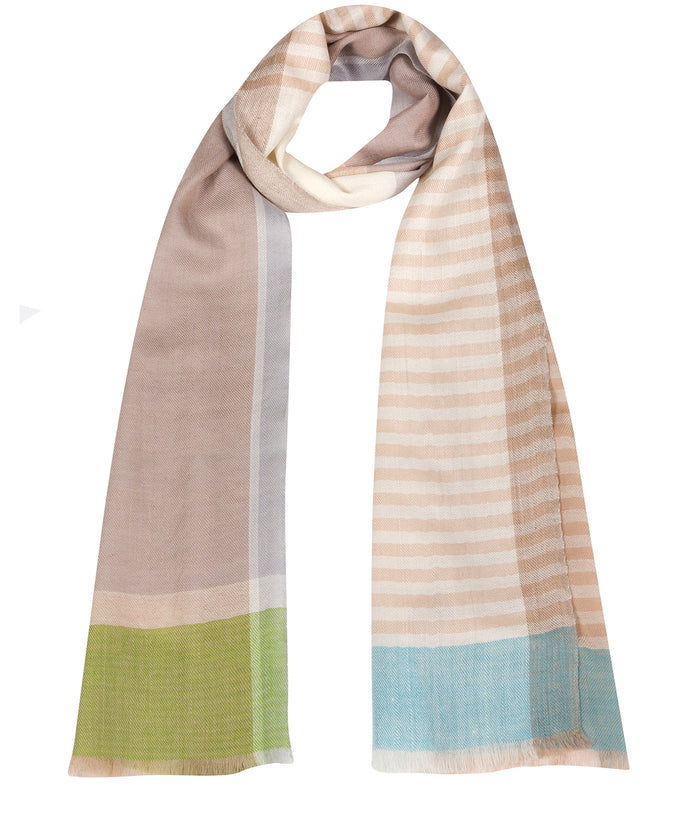 Pure Luxuries Womens 'Charon' Cashmere & Merino Wool Scarf - Multicolour - One Size