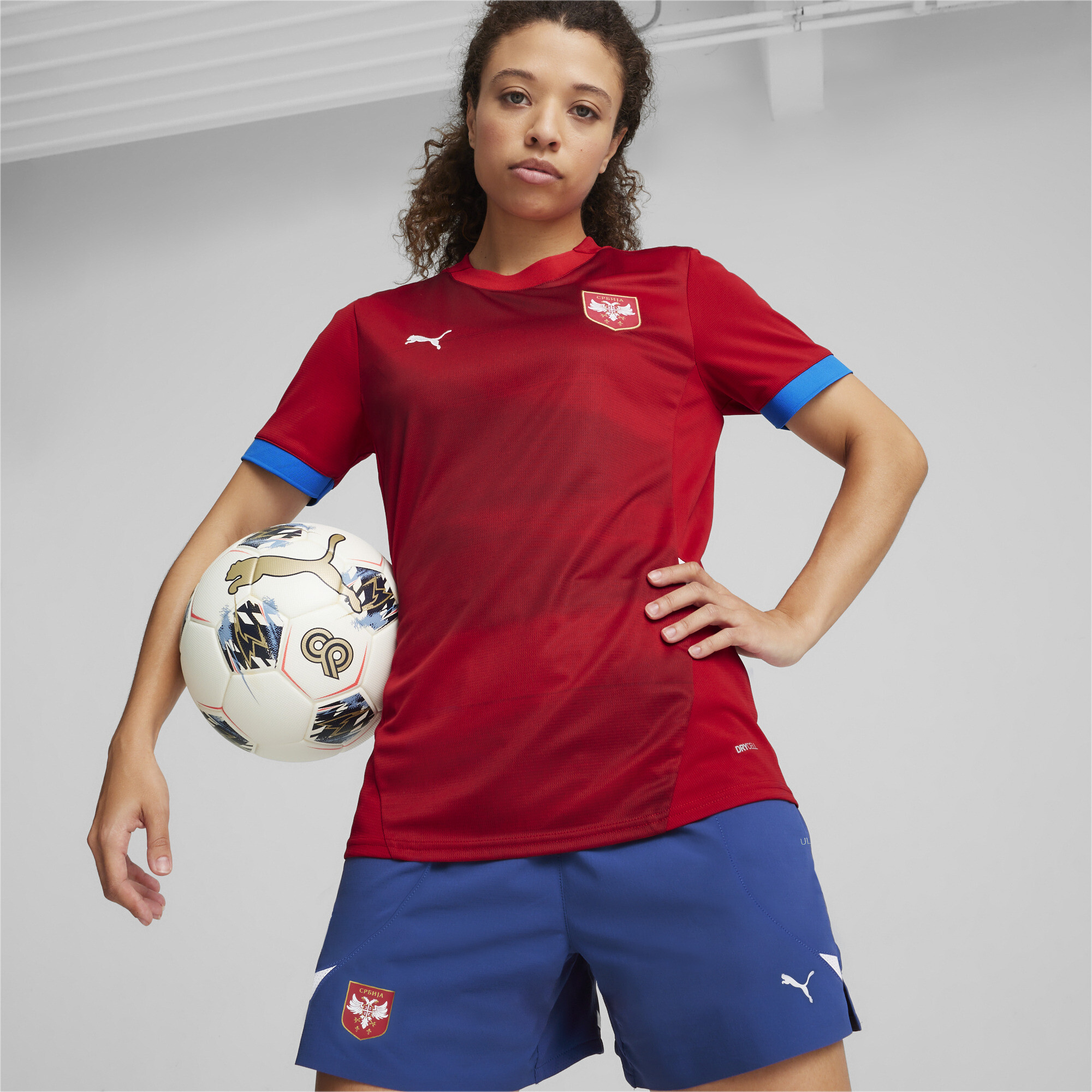 Puma Womens Serbia Football 2024 Home Jersey - Red - Size X-Large