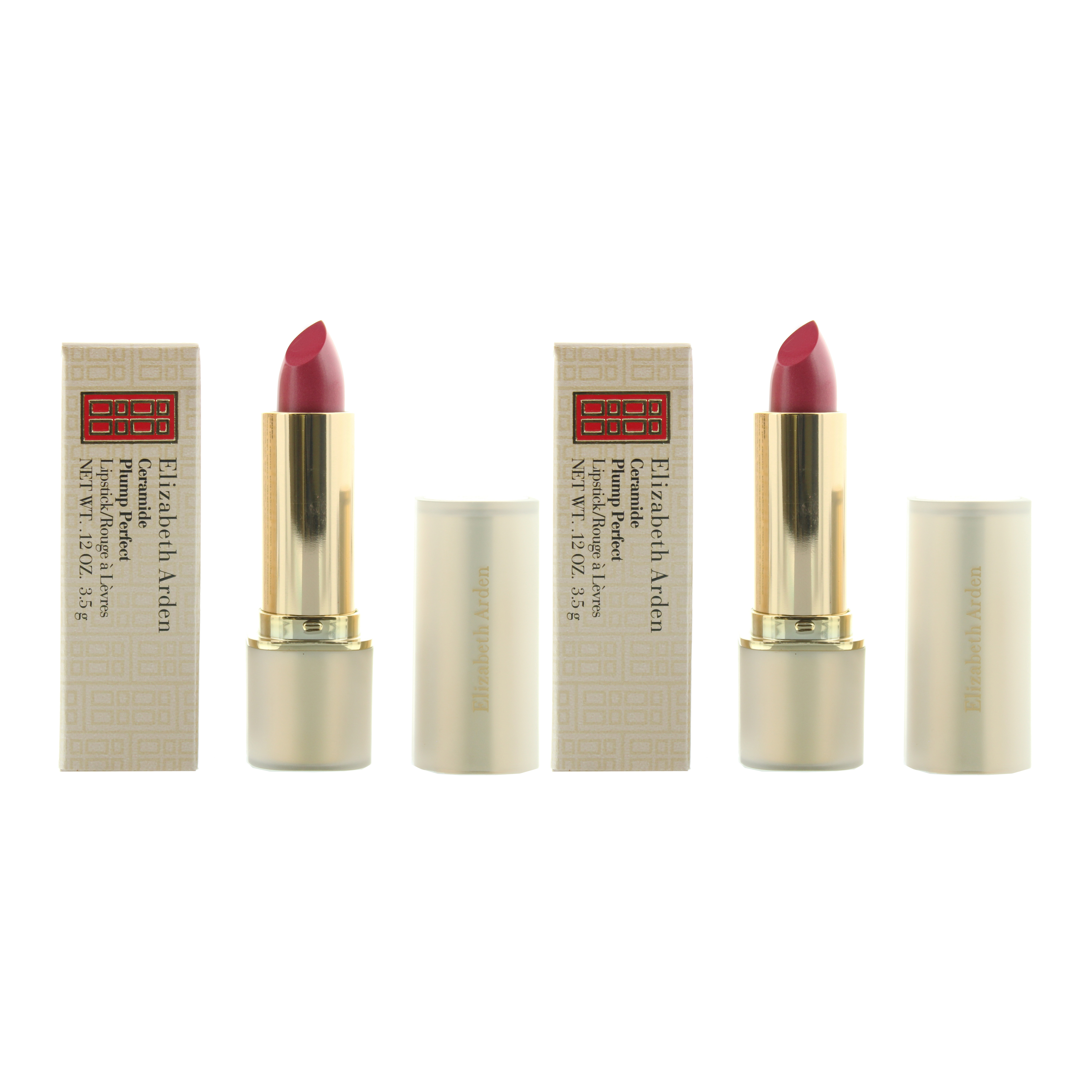 Elizabeth Arden Womens Ceramide Plump Perfect Lipstick 3.5g - 25 Tulip x 2 - NA - One Size