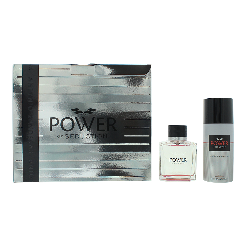 Antonio Banderas Mens Power Of Seduction Eau de Toilette 100ml + Deodorant Spray Gift Set - One Size