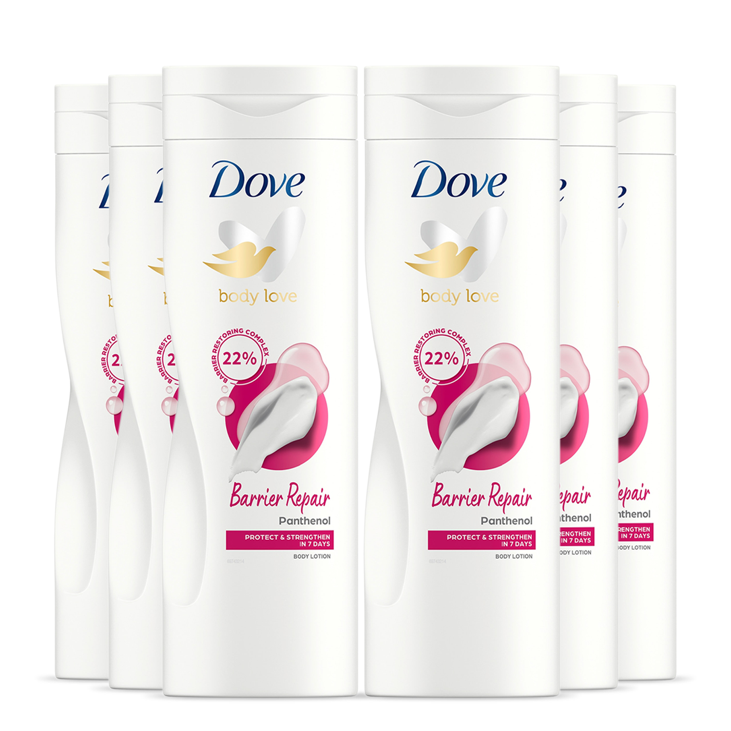 Dove Intensive Creamy Body Lotion Nourishing Care For Very Dry Skin 6x400ml - Cream - One Size