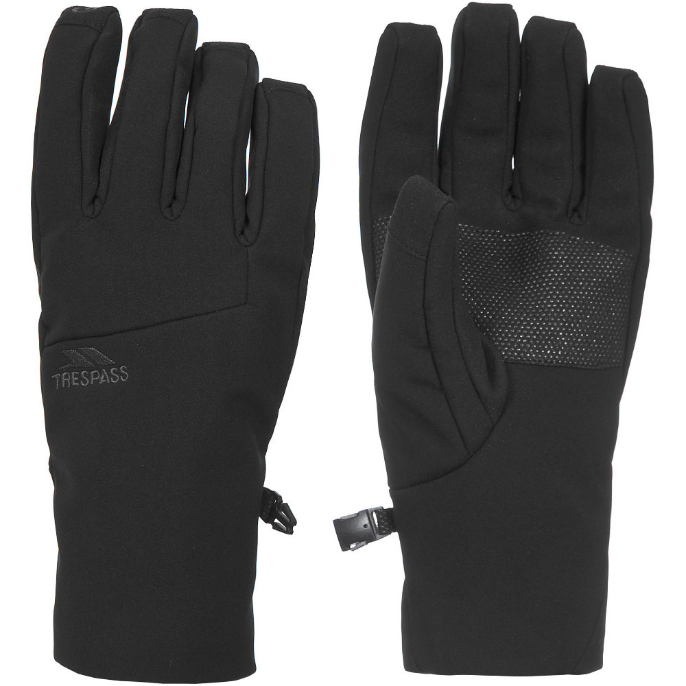 Trespass Mens & Womens/Ladies Royce Softshell Touch Screen Gloves - Black - Size X-Large