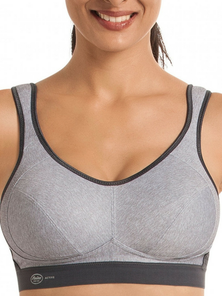 Anita Womens Active Sports Bra - Grey - Size 42E