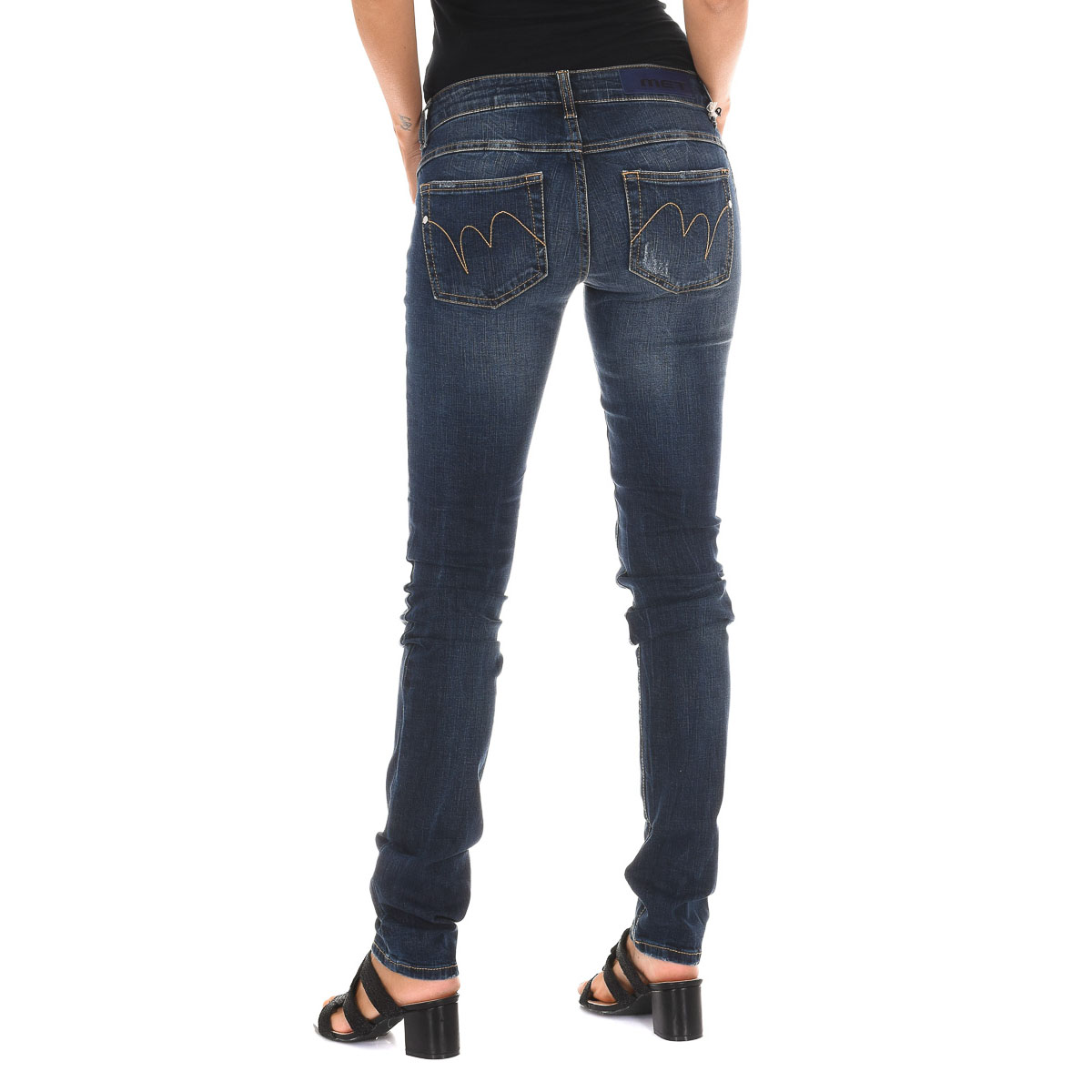 Met Women Jeans 5 Pockets Regular fit Ankellång – bild 2