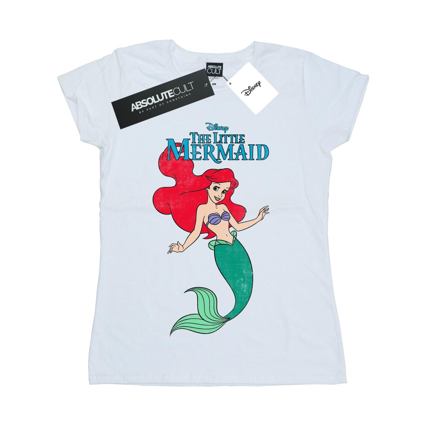 Disney - "The Little Mermaid Line Ariel" T-Shirt für Damen (Weiß)