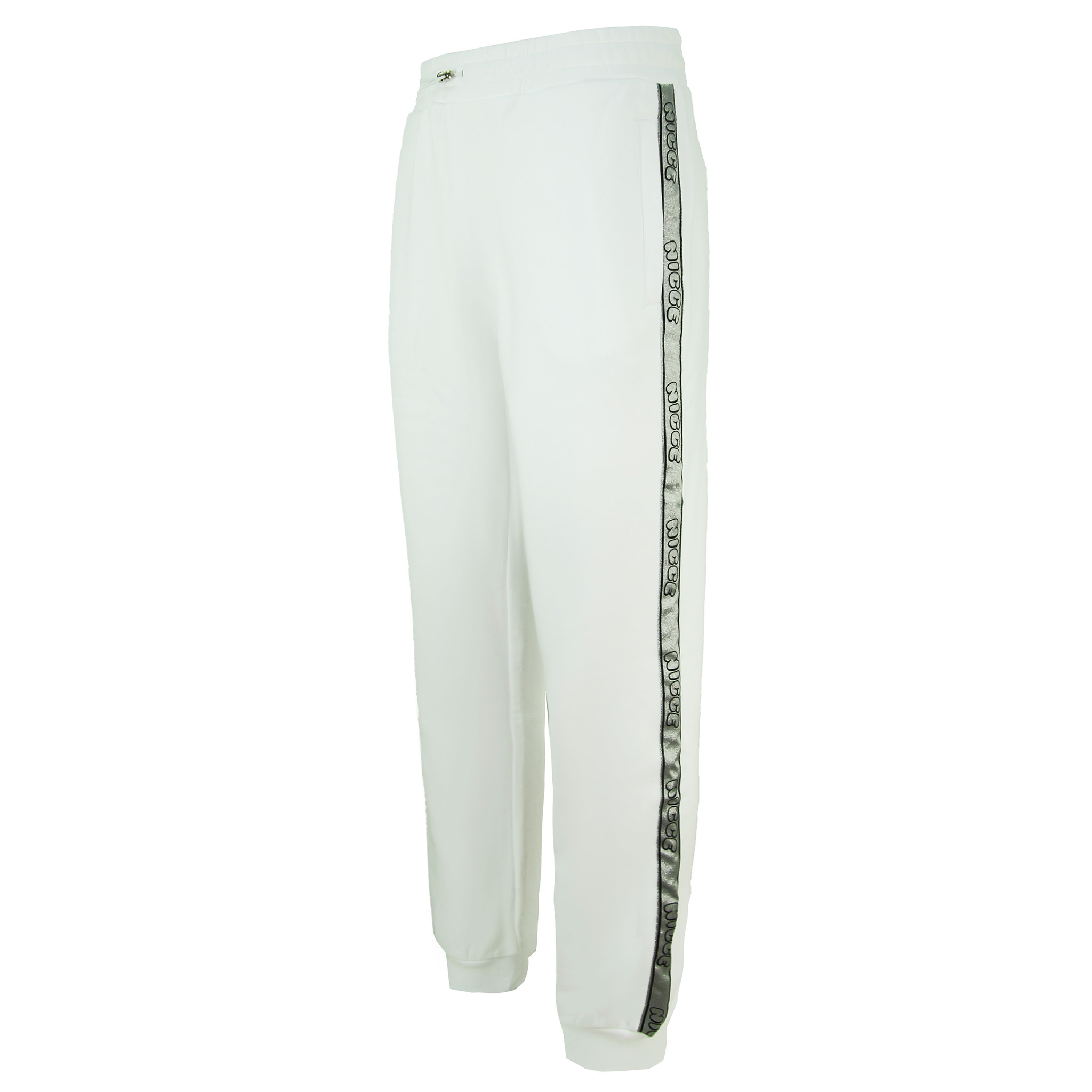 Nicce Stretch Midja Herr Vit Fallon Joggers 211 2 04 05 0318 mjukisbyxor – bild 2