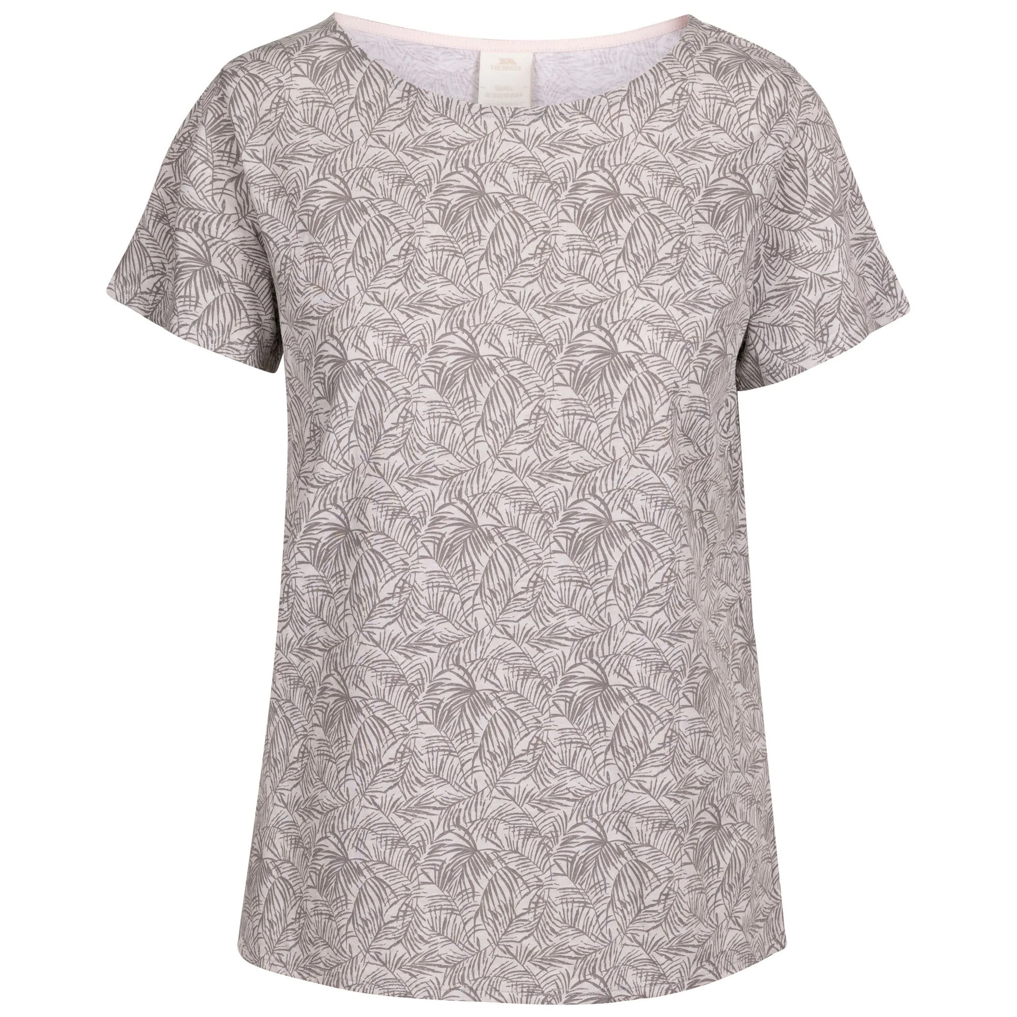 Trespass Womens/Ladies Simona Palm Leaf Top (Grey Marl) - Size Medium