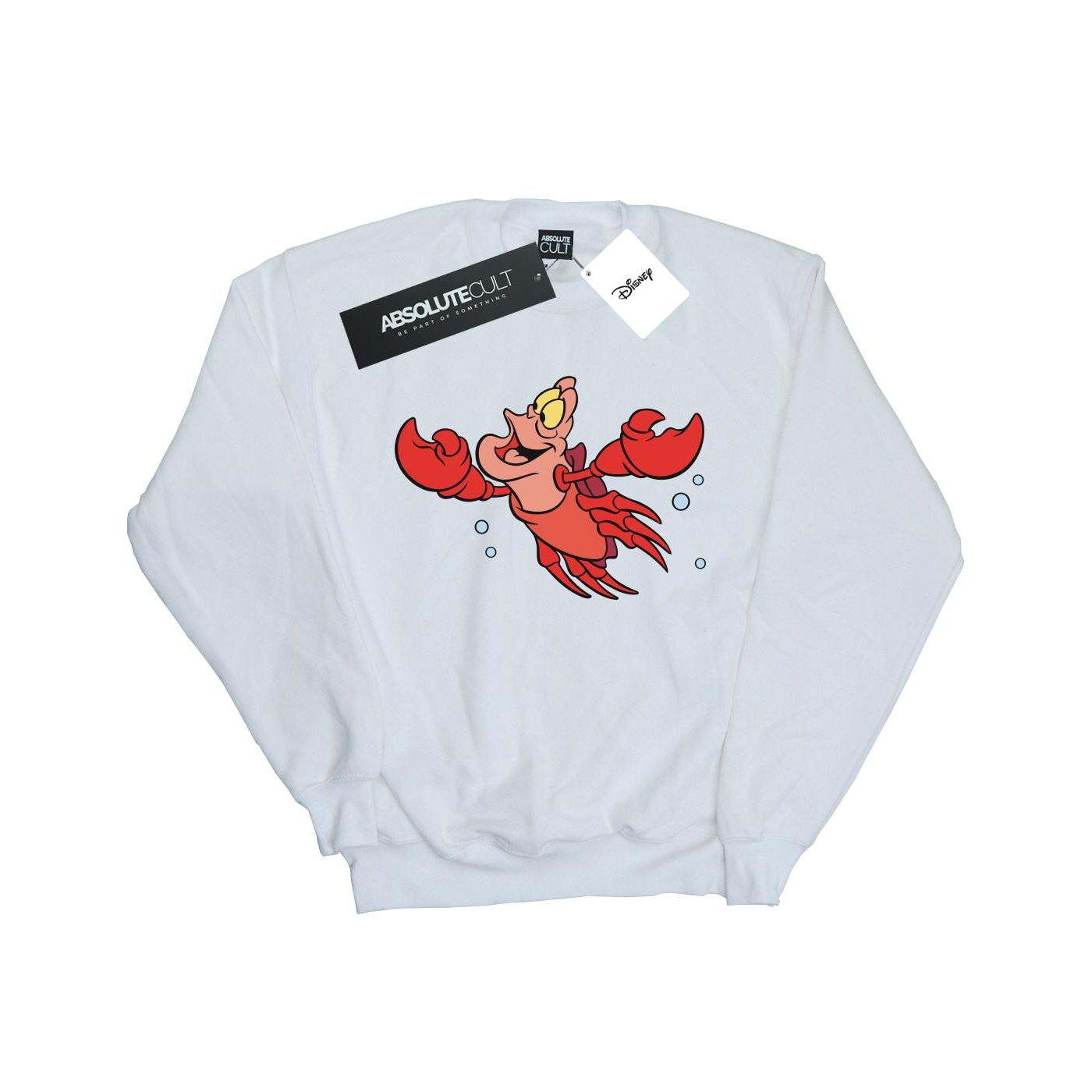 Thumbnail - Disney - "The Little Mermaid Sebastian Bubbles" Sweatshirt für Mädchen (Weiß)