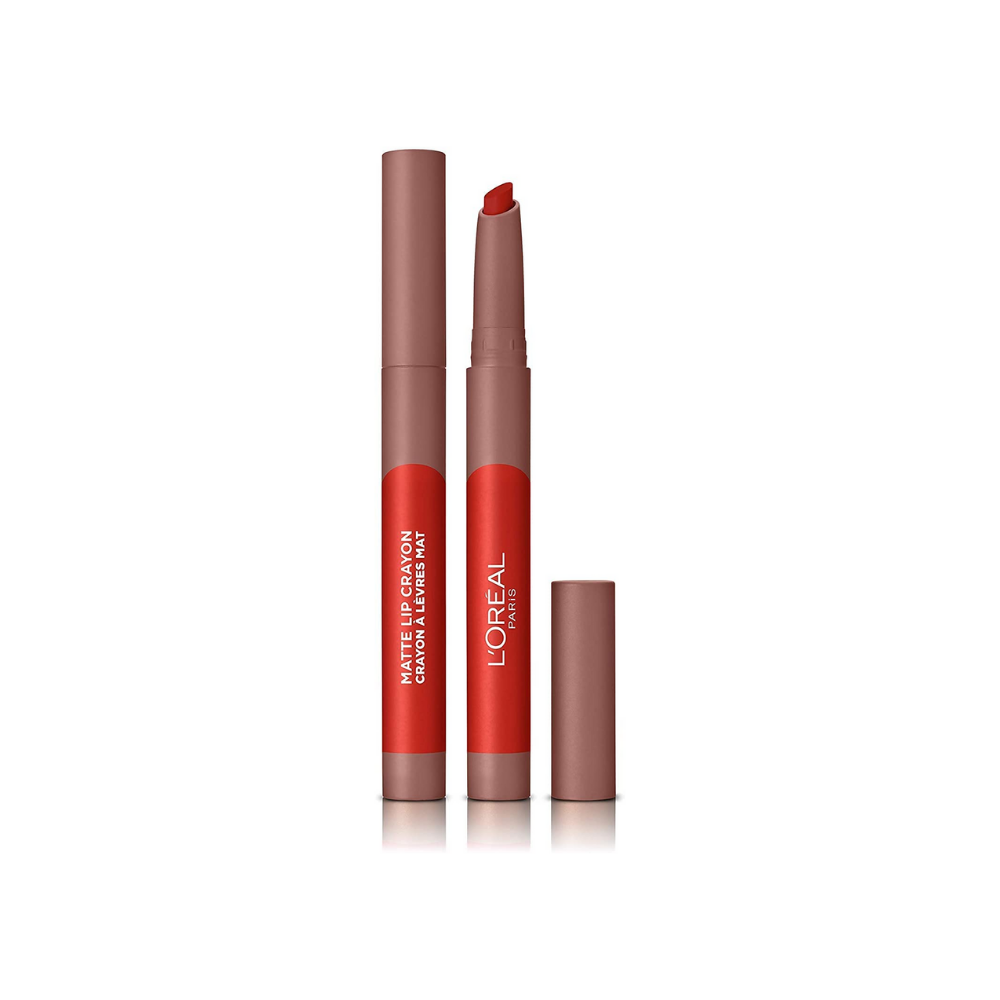 L'Oreal Paris Womens Infailible Matte Lip Crayon - 110 Caramel Rebel - Brown - One Size