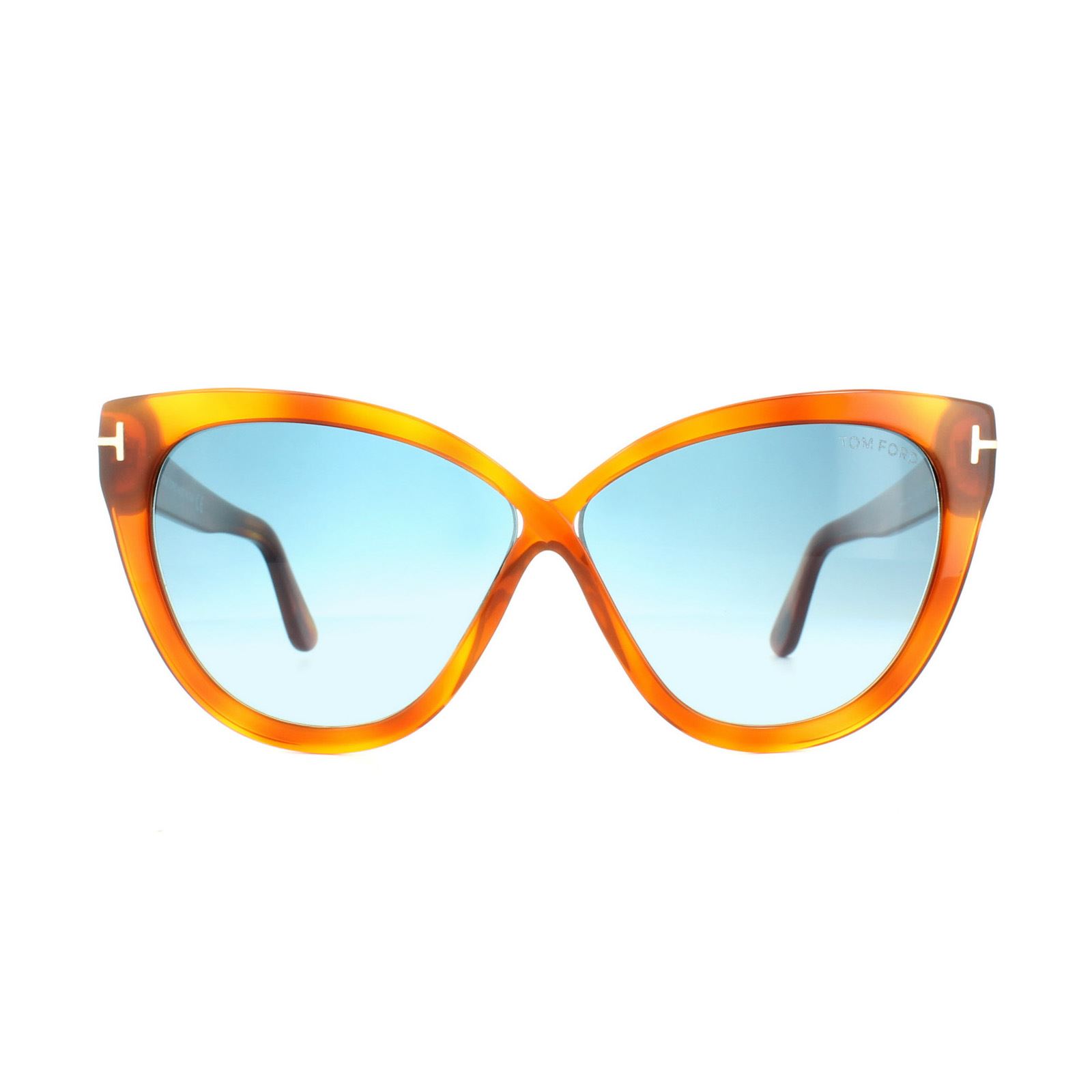 Thumbnail - Tom Ford Sonnenbrille 0511 Arabella 53W Blonde Havanna Blau Gradient