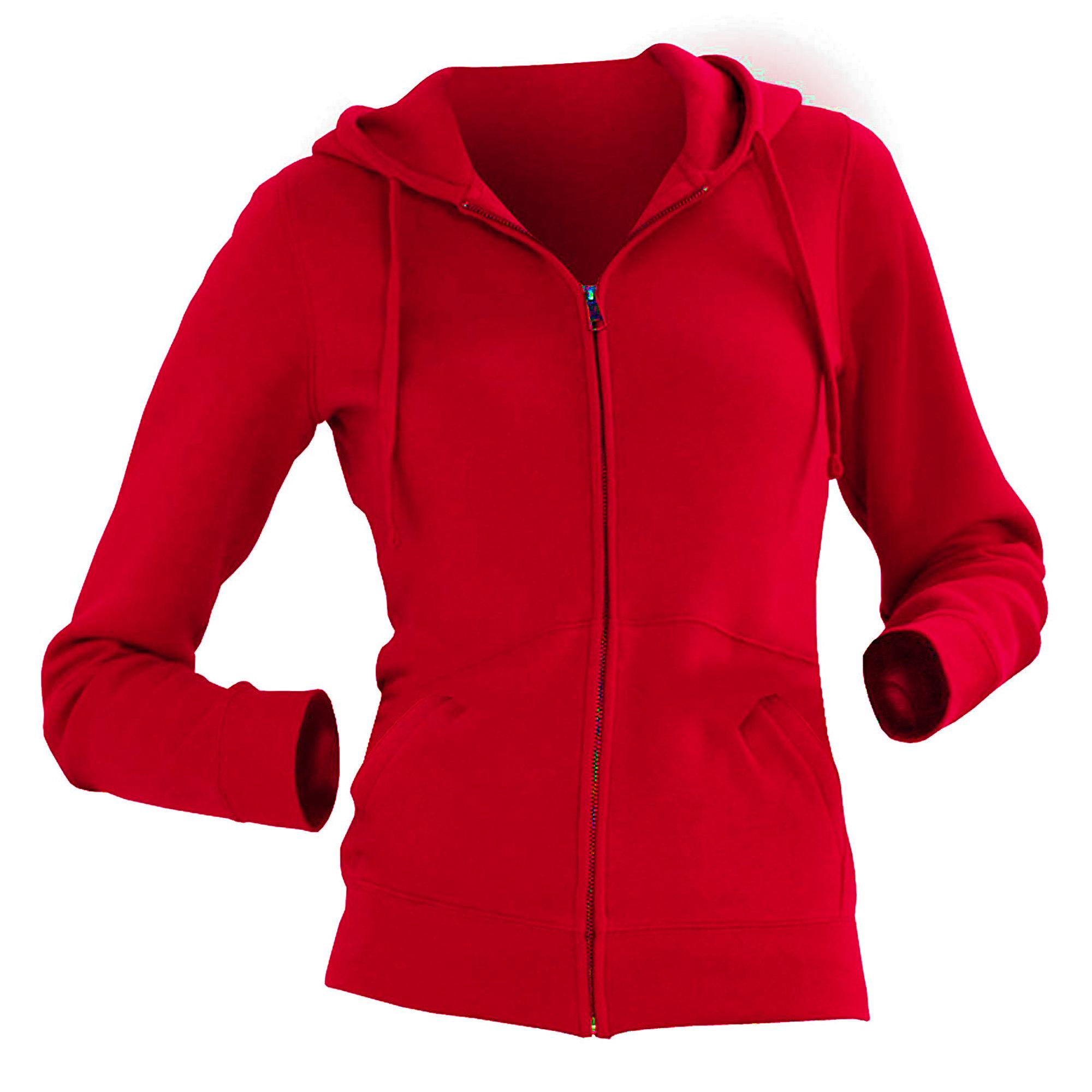 Russell Athletic Russell Ladies Premium Authentic Hoodie med dragkedja (3-lagers tyg) (Klassiskt röd) dam – bild 2