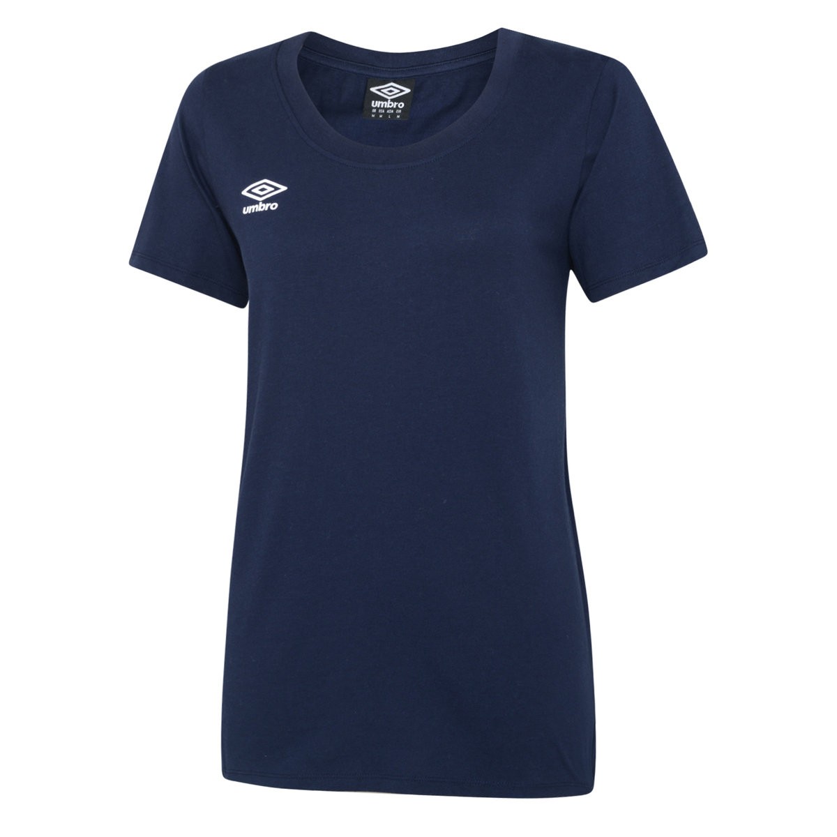 Thumbnail - Umbro Damen/Damen Club Freizeit-T-Shirt (Marineblau/Weiß)