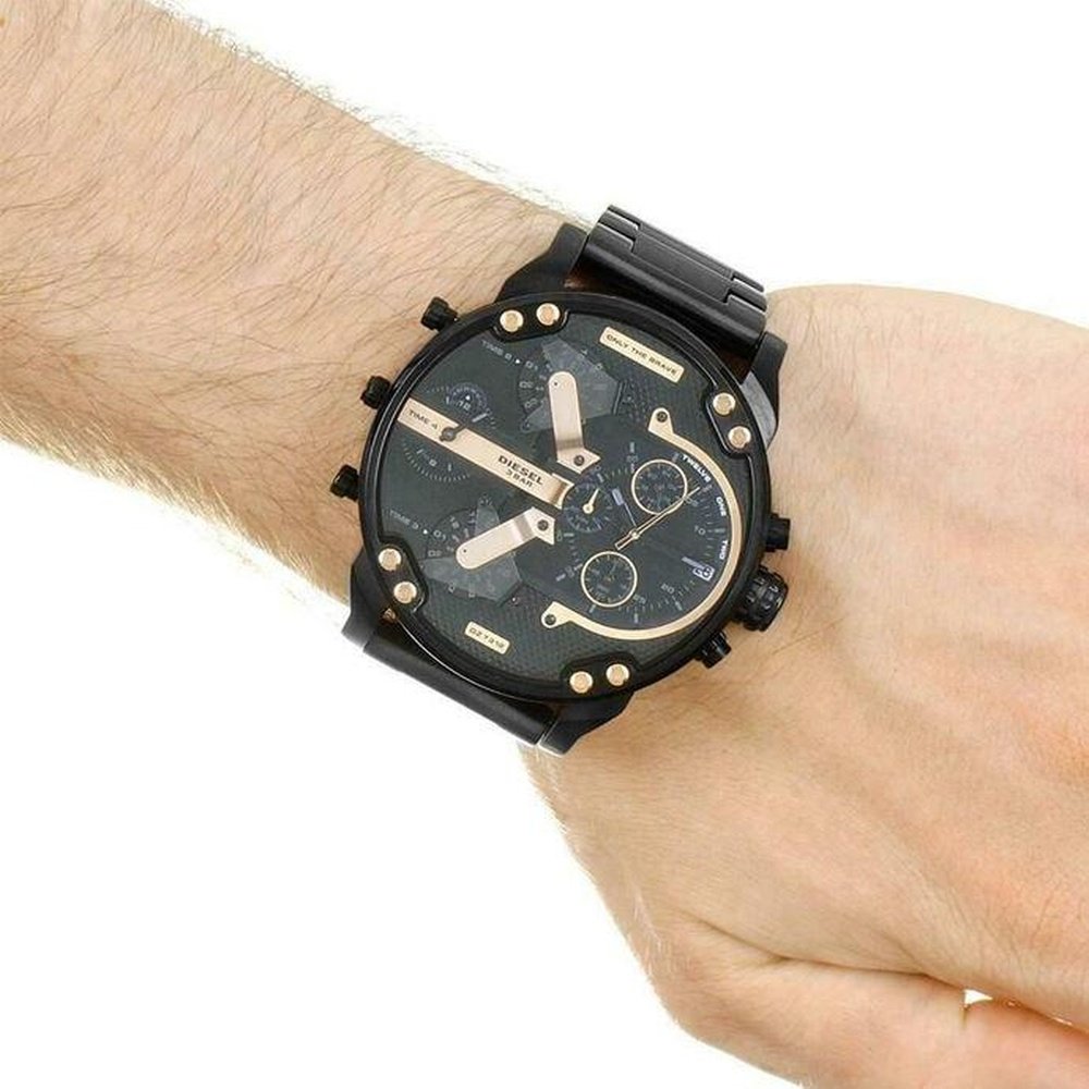 Diesel DZ7312 The Daddies Chronograph Four Time Zone Dial herrklocka – bild 2