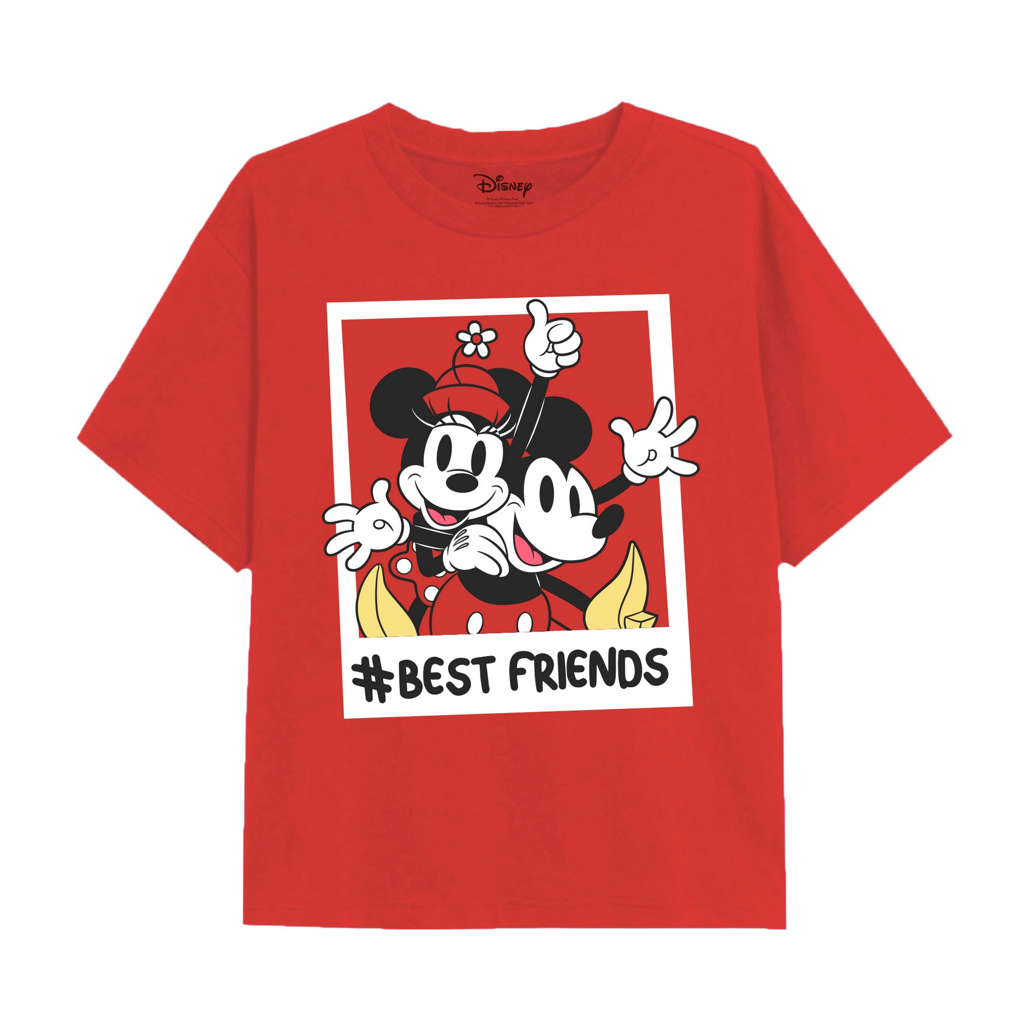 Thumbnail - Disney - "Bestfriends" T-Shirt für Mädchen (Rot)