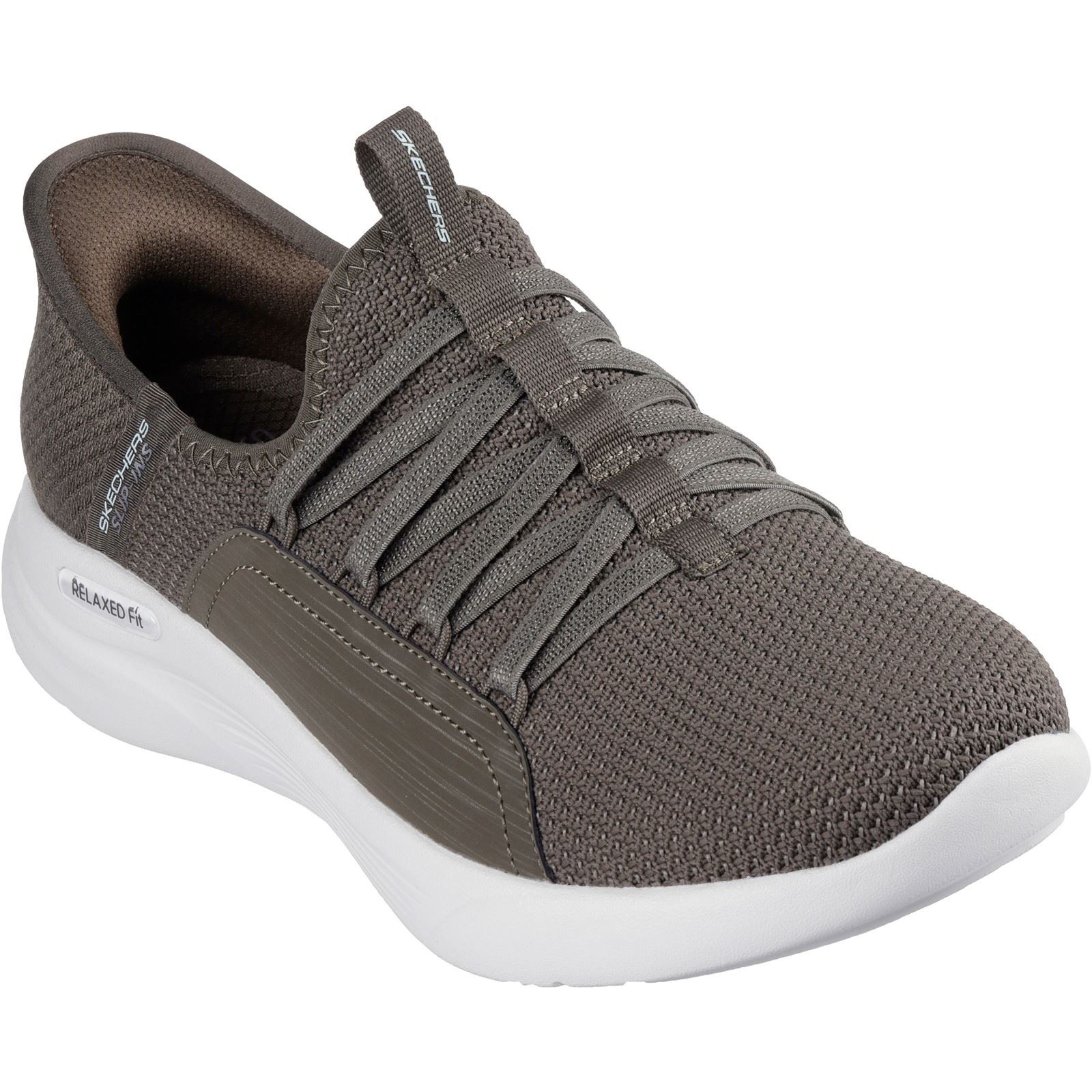 Thumbnail - Skechers Relaxed Fit Sport Ballet Chic Textile Damen Olivgrüne Sneakers