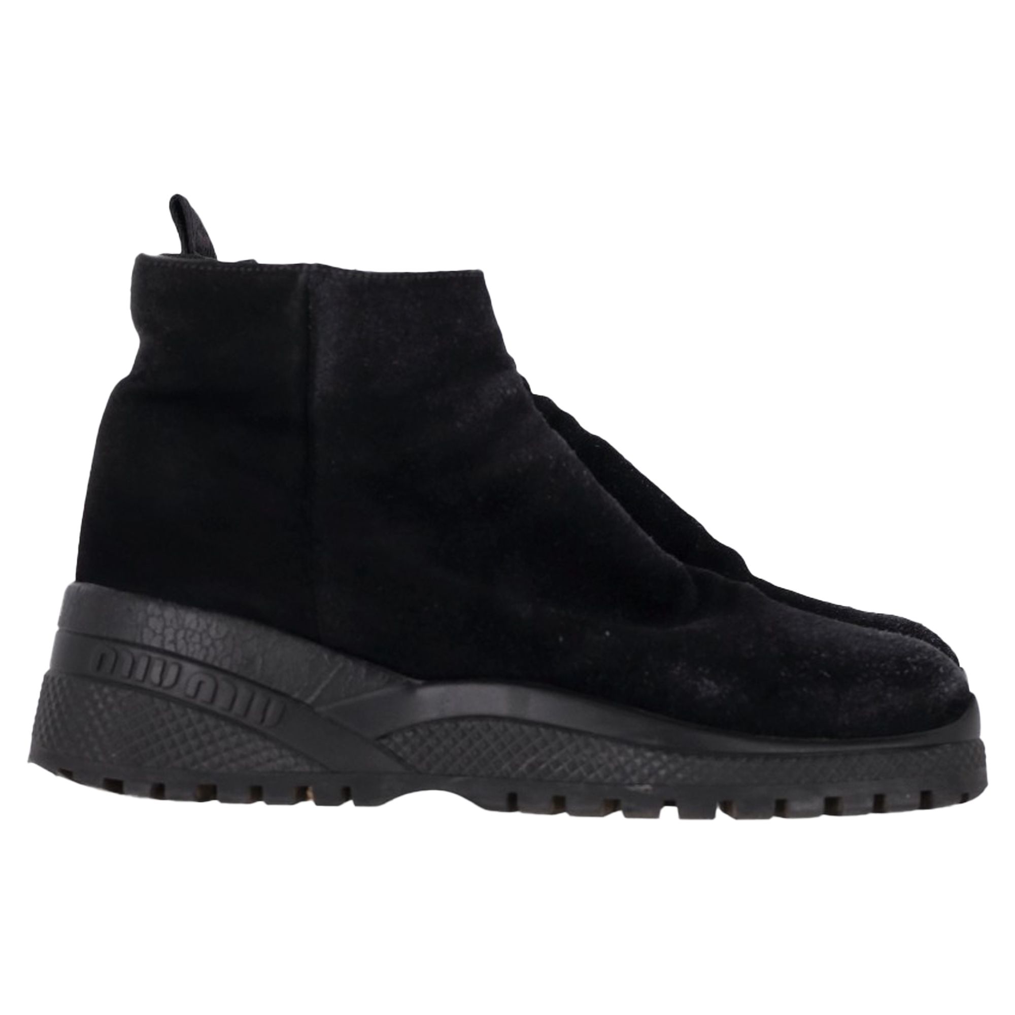 Miu Miu Dragkedja Ankelboots i Svart SMocka