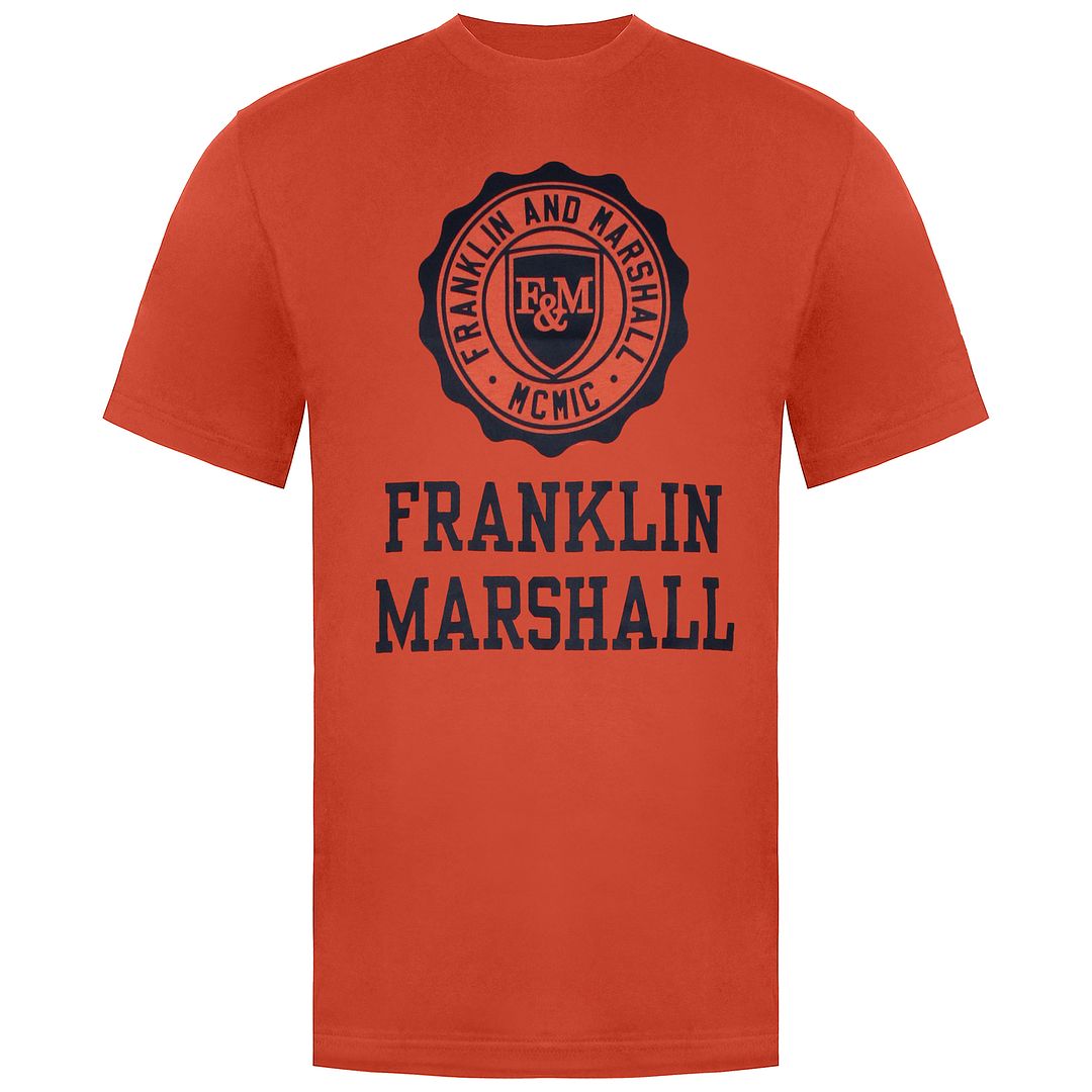 Franklin und Marshall Logo Kids Orange T-Shirt