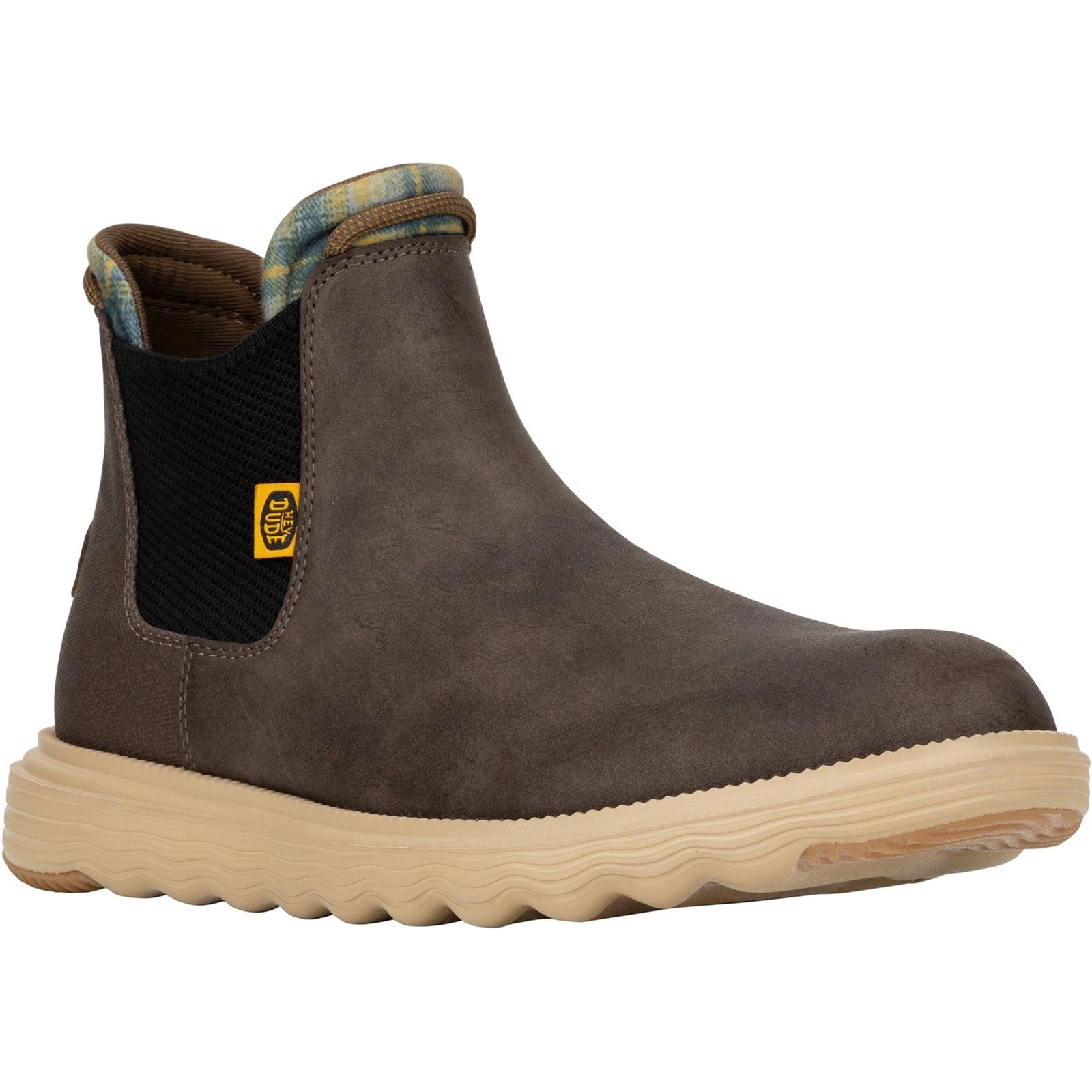 Thumbnail - HEYDUDE Branson Klassische Polyurethan Herren Stiefel Desert Braun