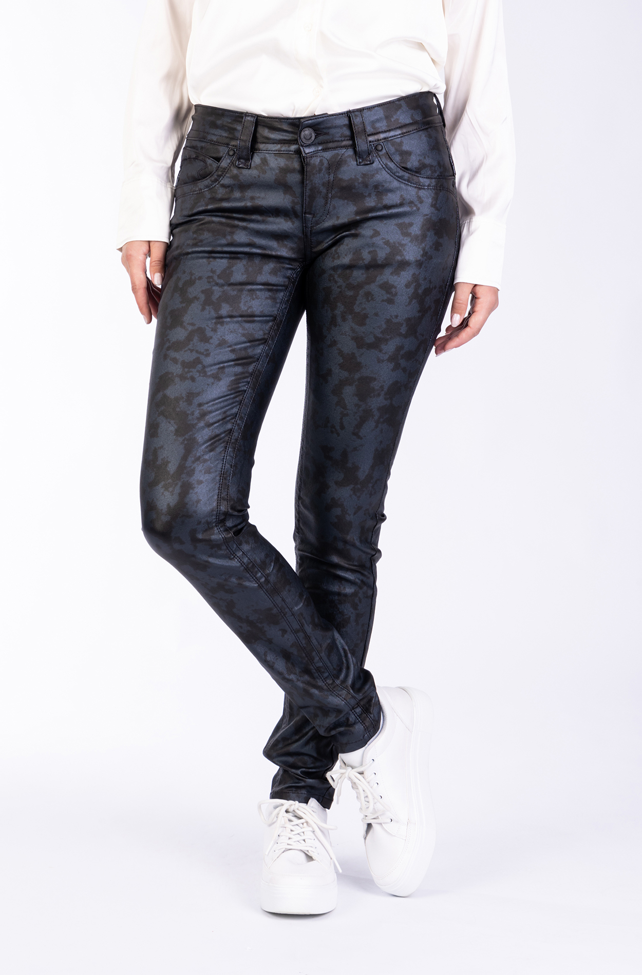 Thumbnail - Laura Damenjeans Schwarz Skinny