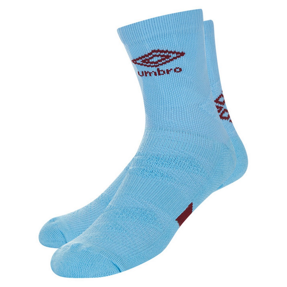 Thumbnail - Umbro - Socquettes PROTEX - Homme (Bleu ciel / Bordeaux)