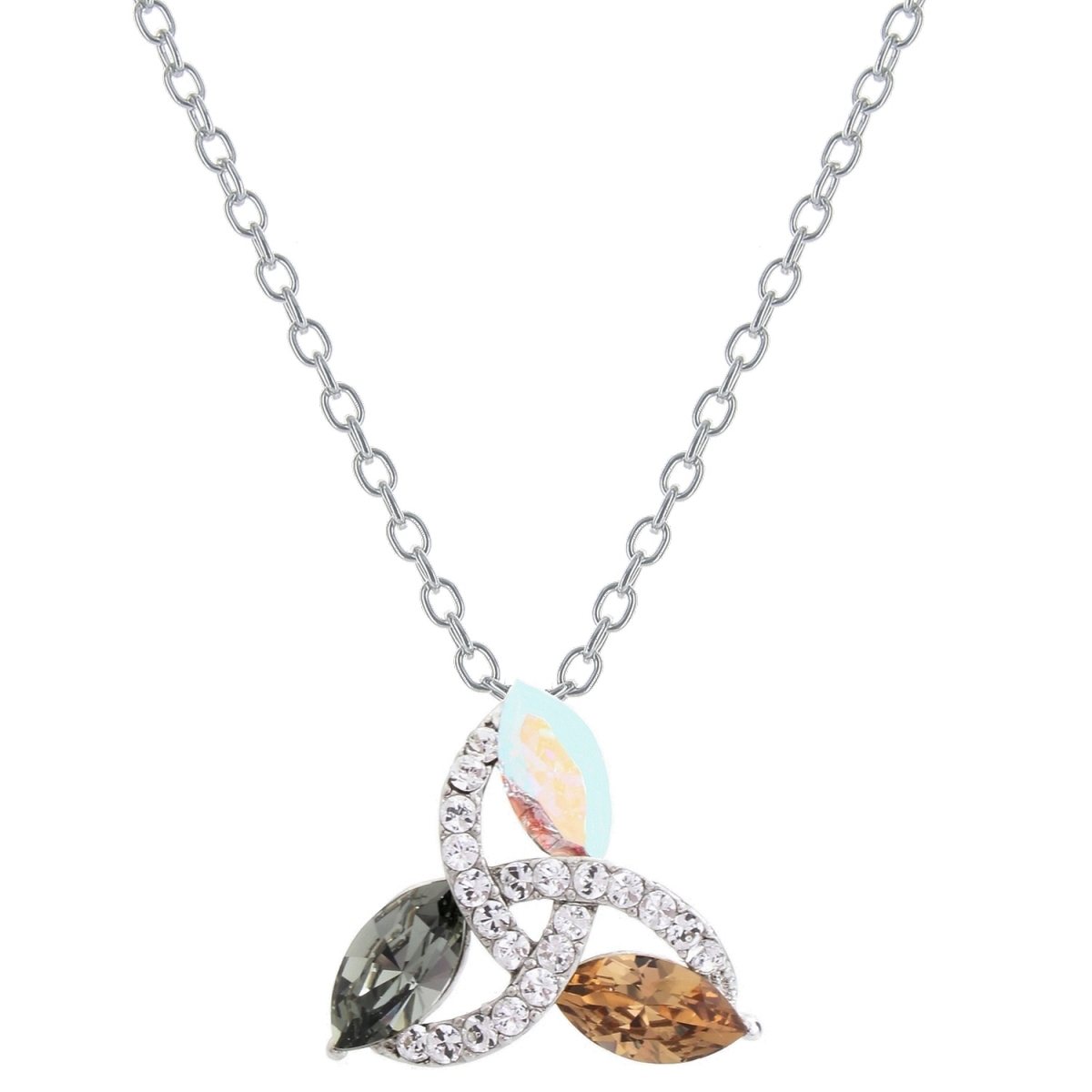 Thumbnail - Halskette Dreieck mit Swarovski-Kristallen