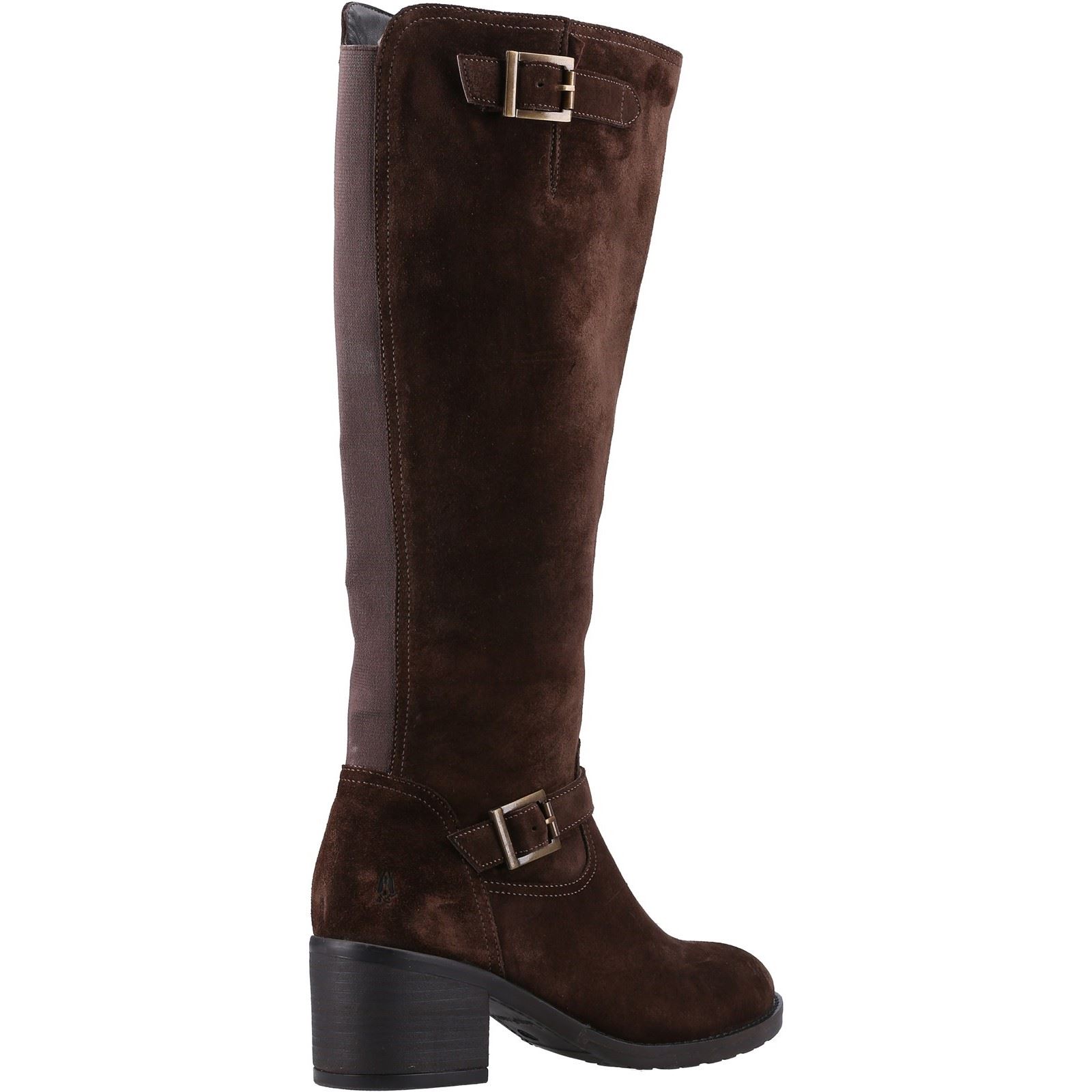 Hush Puppies Heidi Leather Damstövlar i brun mocka – bild 2