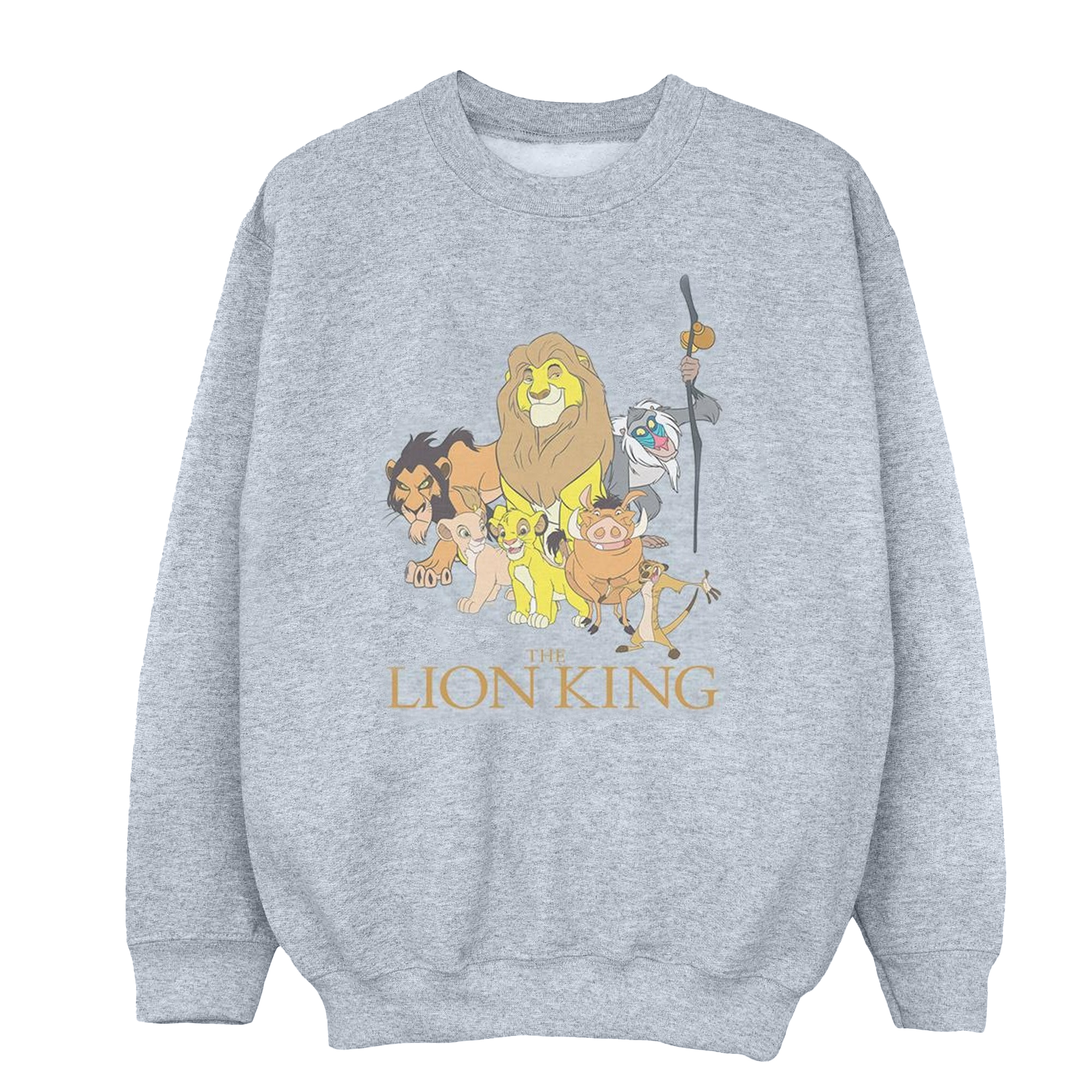 Thumbnail - Disney - "The Lion King Group" Sweatshirt für Mädchen (Grau)