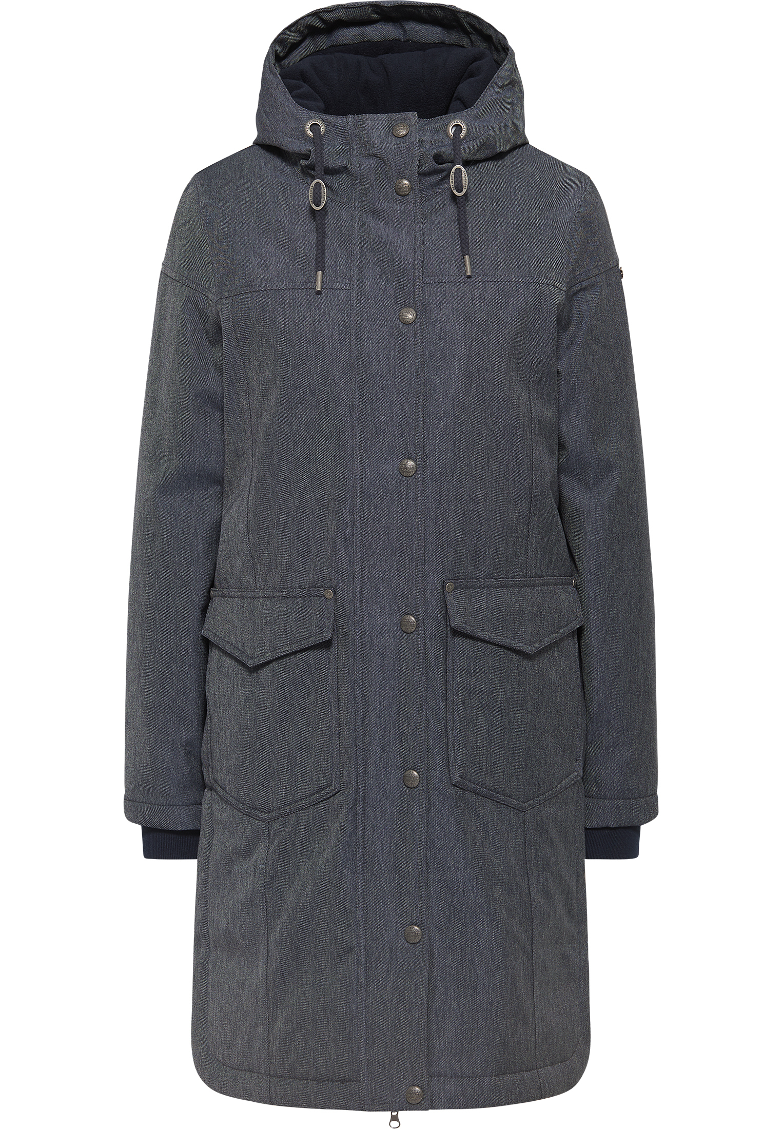 Dreimaster Winter parka Dames DenimBlue