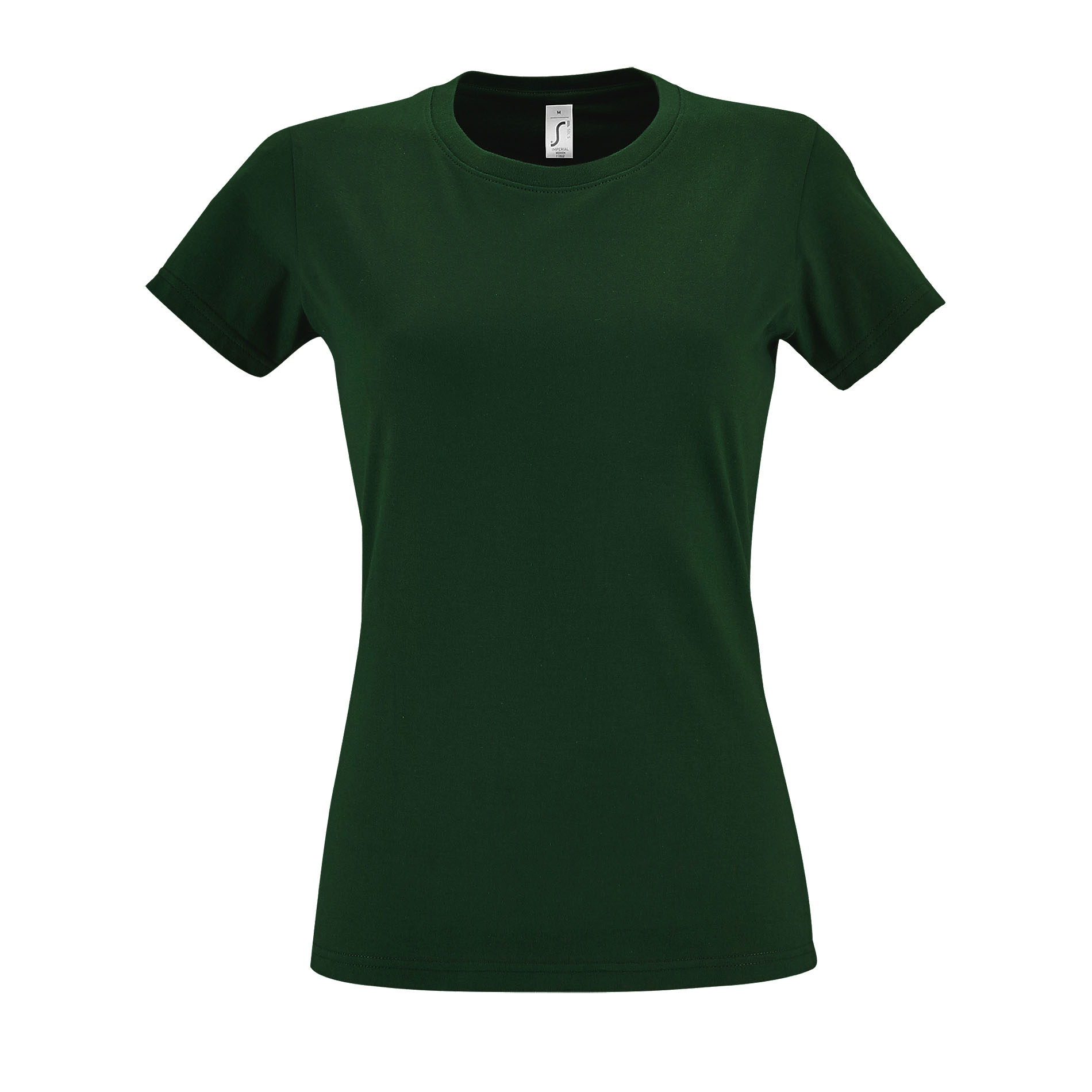 Thumbnail - SOLS Imperial Damen T-Shirt, Kurzarm, Rundhalsausschnitt (Flaschengrün)