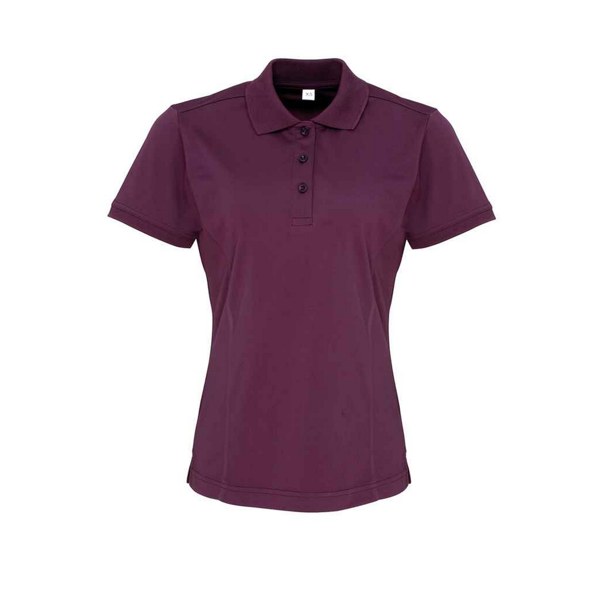 Thumbnail - Premier - "Coolchecker" Poloshirt für Damen (Aubergine)