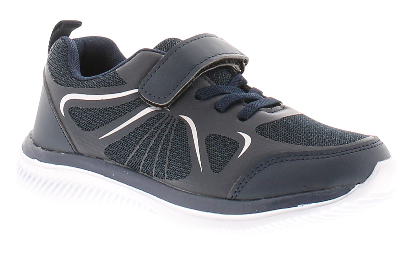 Focus Junior Boys Trainers Dylan Lace Up Navy - Size Uk 1