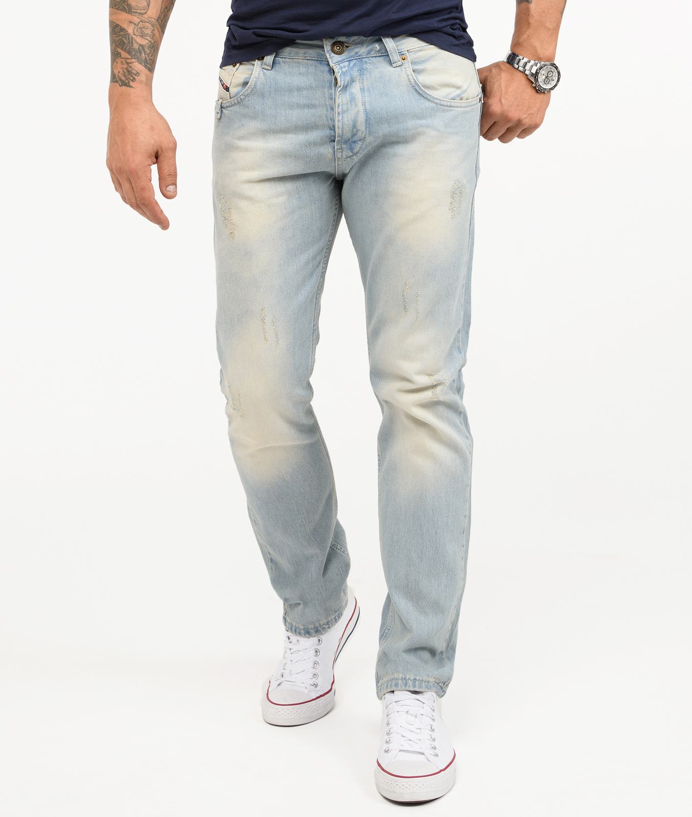 Thumbnail - Rock Creek Jeans Hellblau