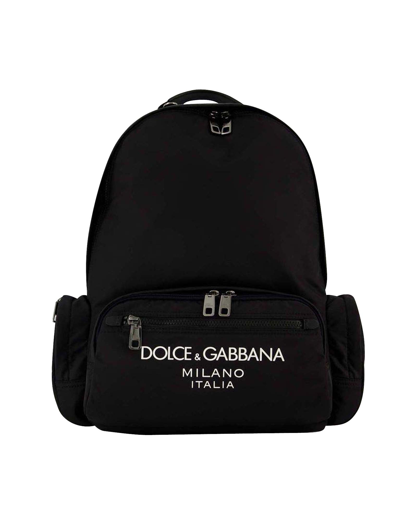 Dolce & Gabbana Mens Backpack - - Black - Nylon - One Size