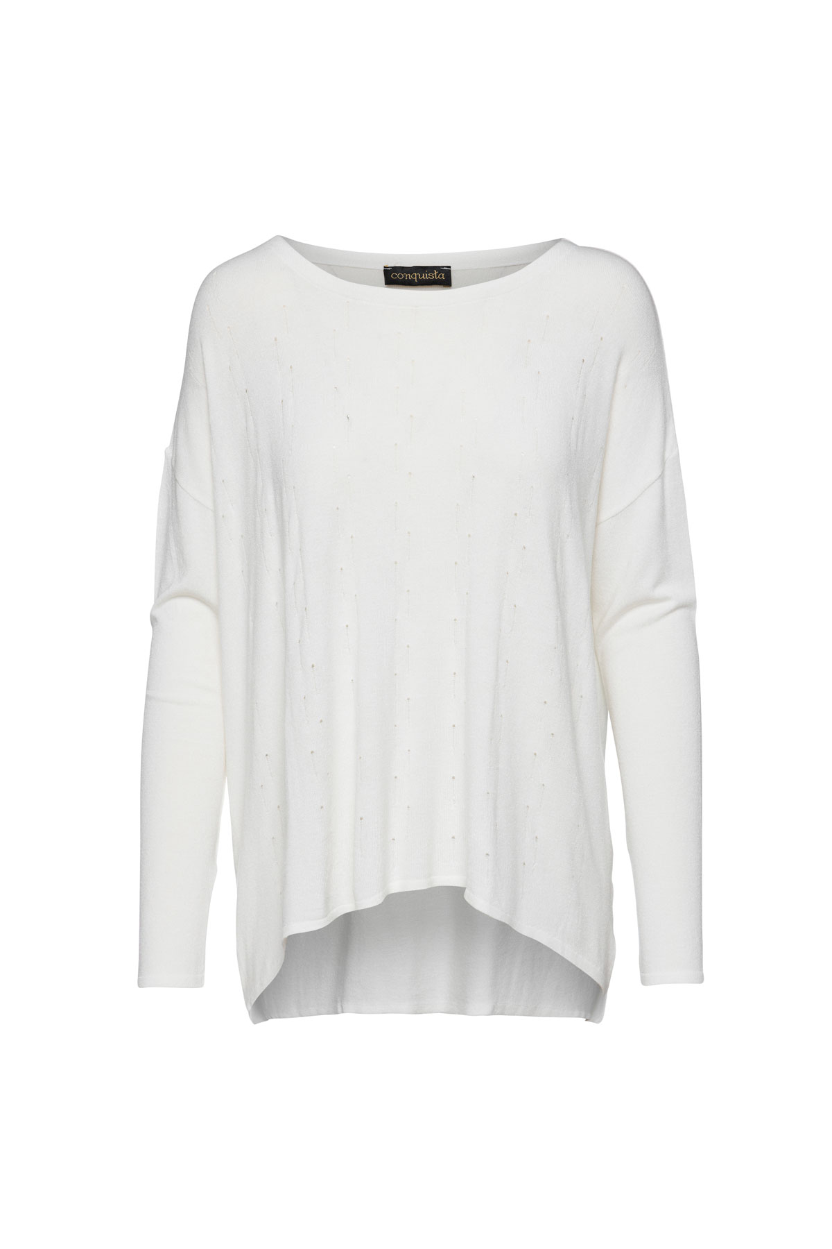 Conquista Stickad Jacquard Detalj Topp dam – bild 2
