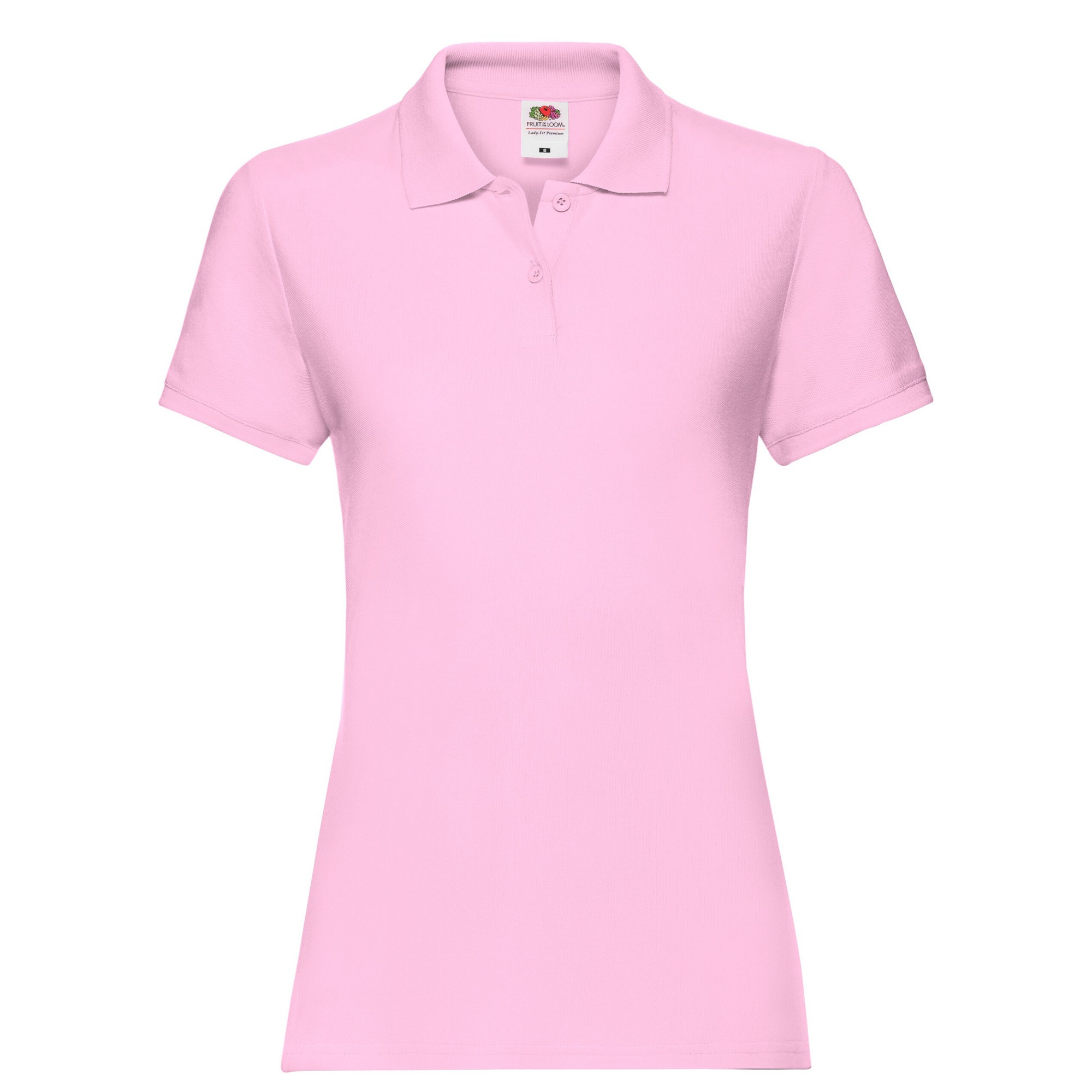 Thumbnail - Fruit of the Loom - "Premium" Poloshirt für Damen (Hellrosa)