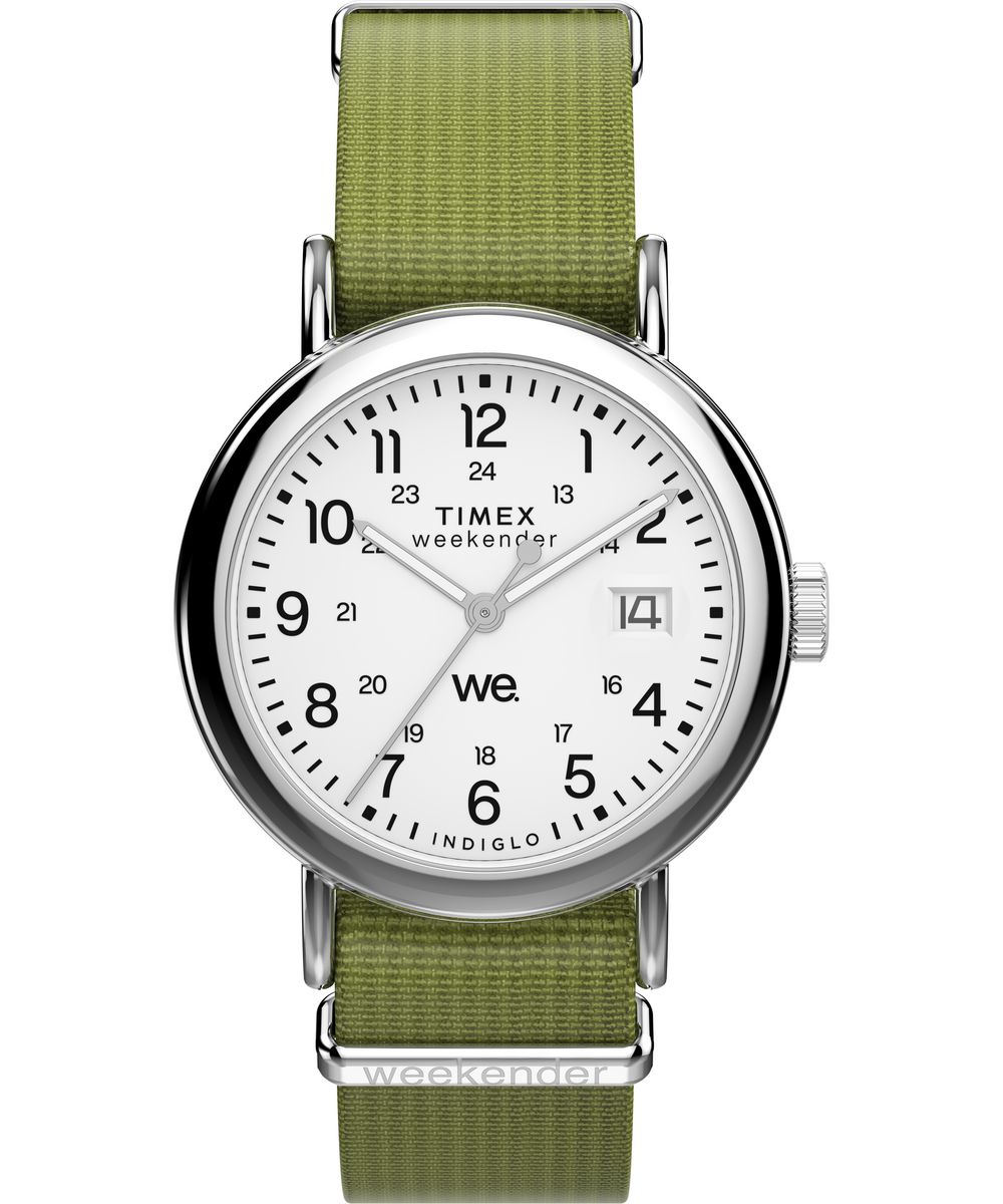 Thumbnail - Timex Weekender Main Line Grün Unisex Armbanduhr TW2W85600