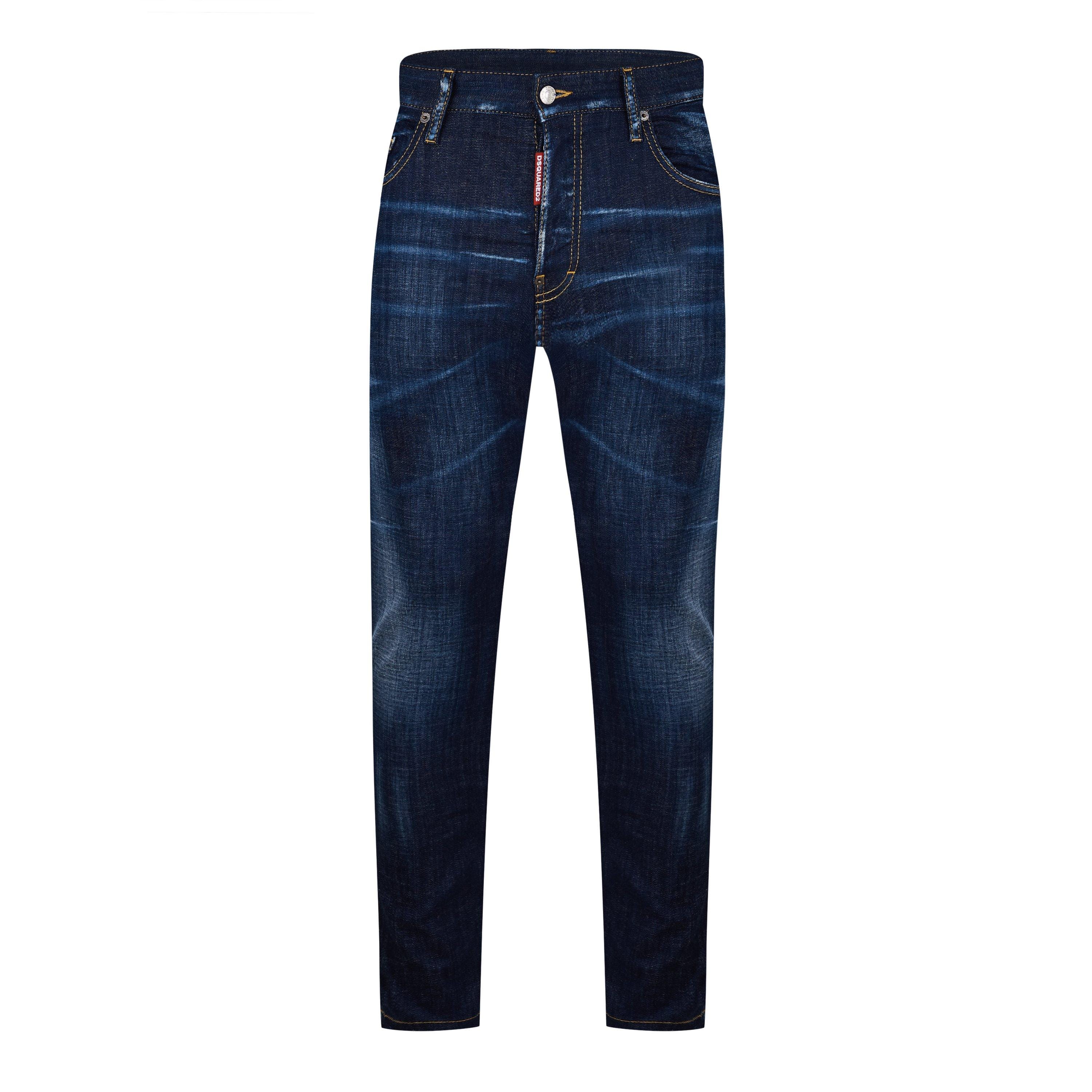 Thumbnail - Herren DSquared2 Clean Wash Skater Jeans in Blau