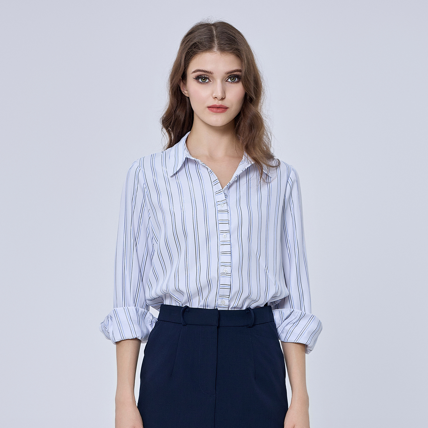 Thumbnail - Klassisches Streifenhemd